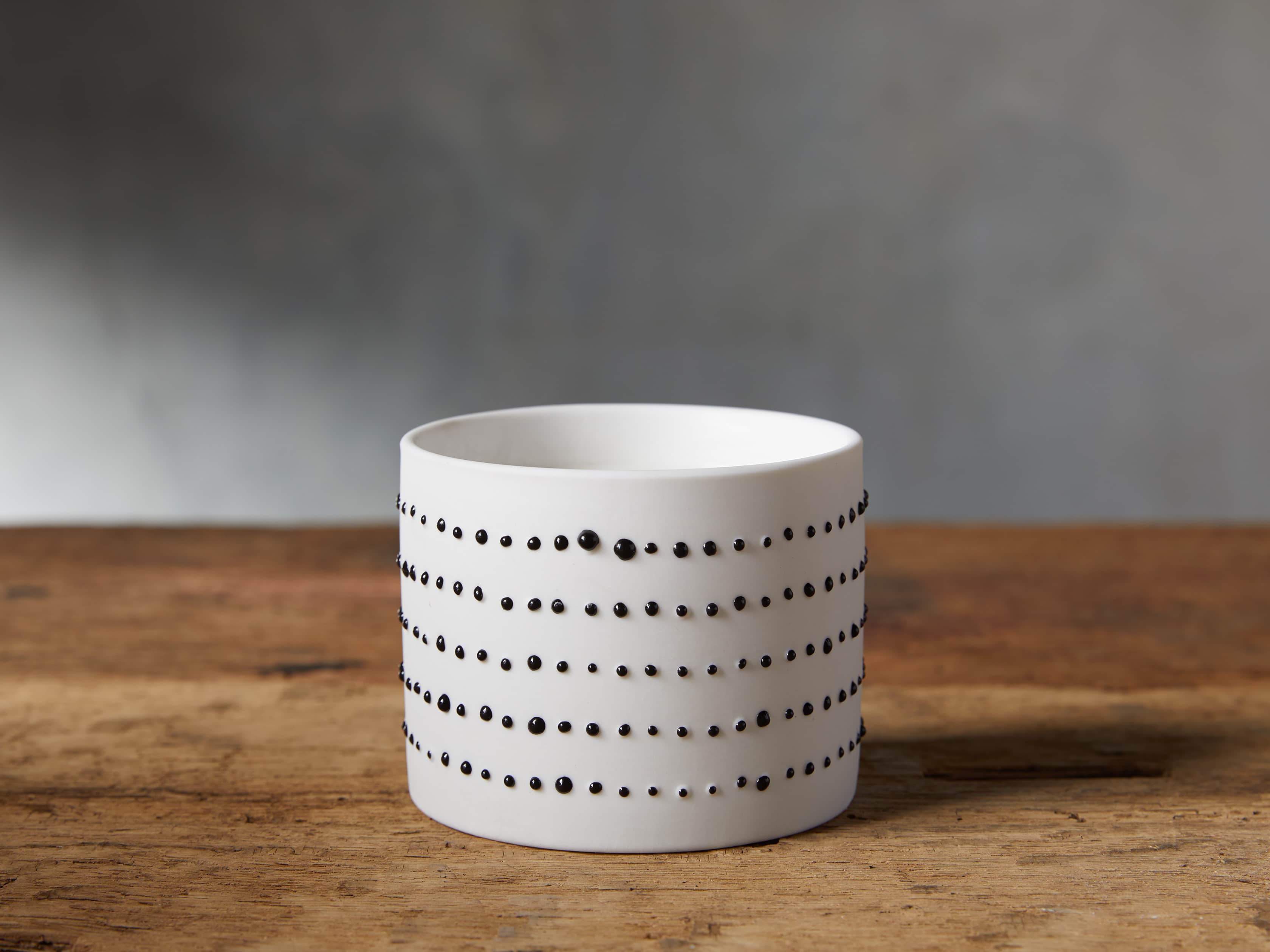 Black on White Candle, slide 1 of 2