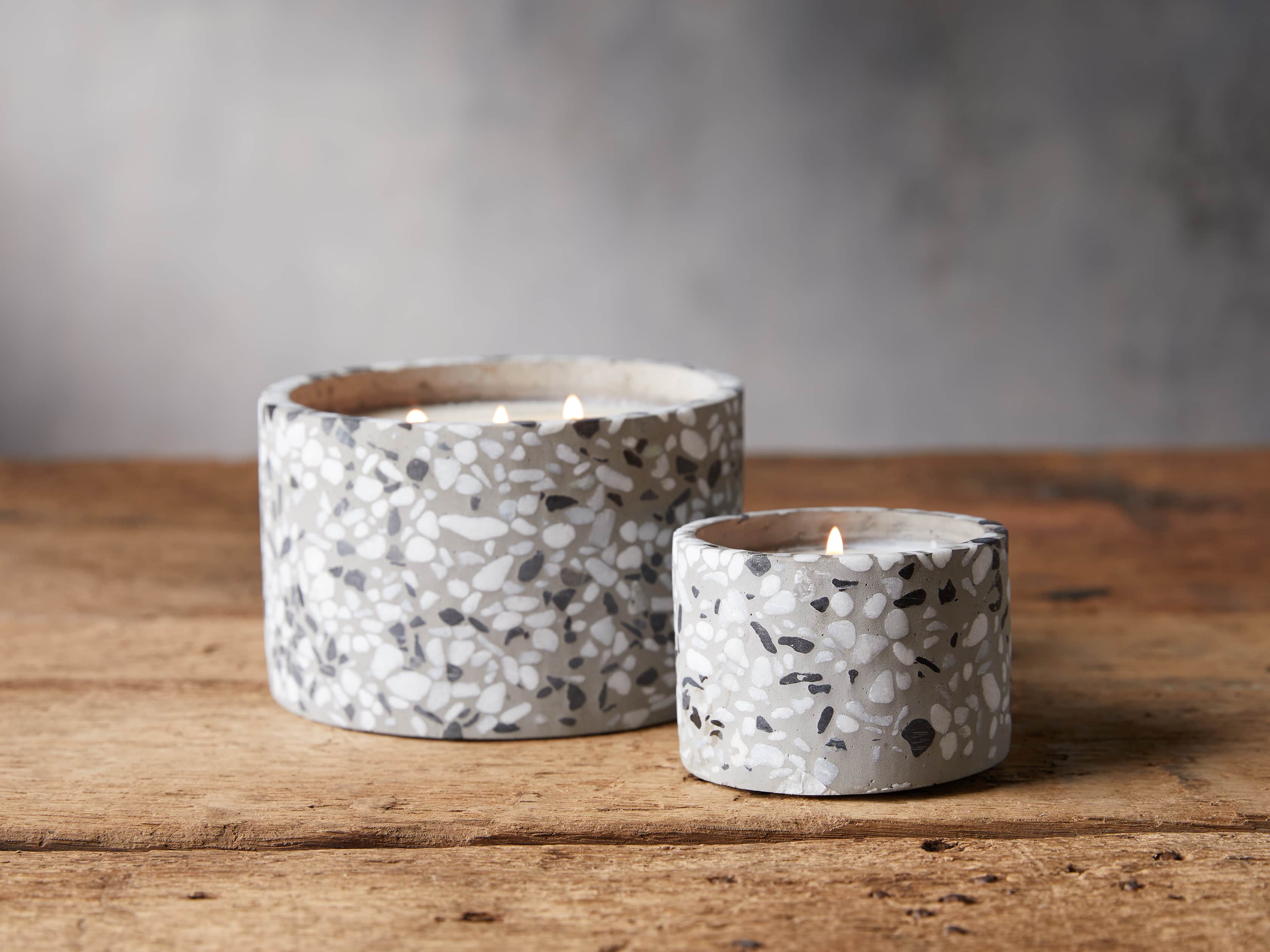 Large Terrazzo Candle in Grapefruit, slide 2 of 2