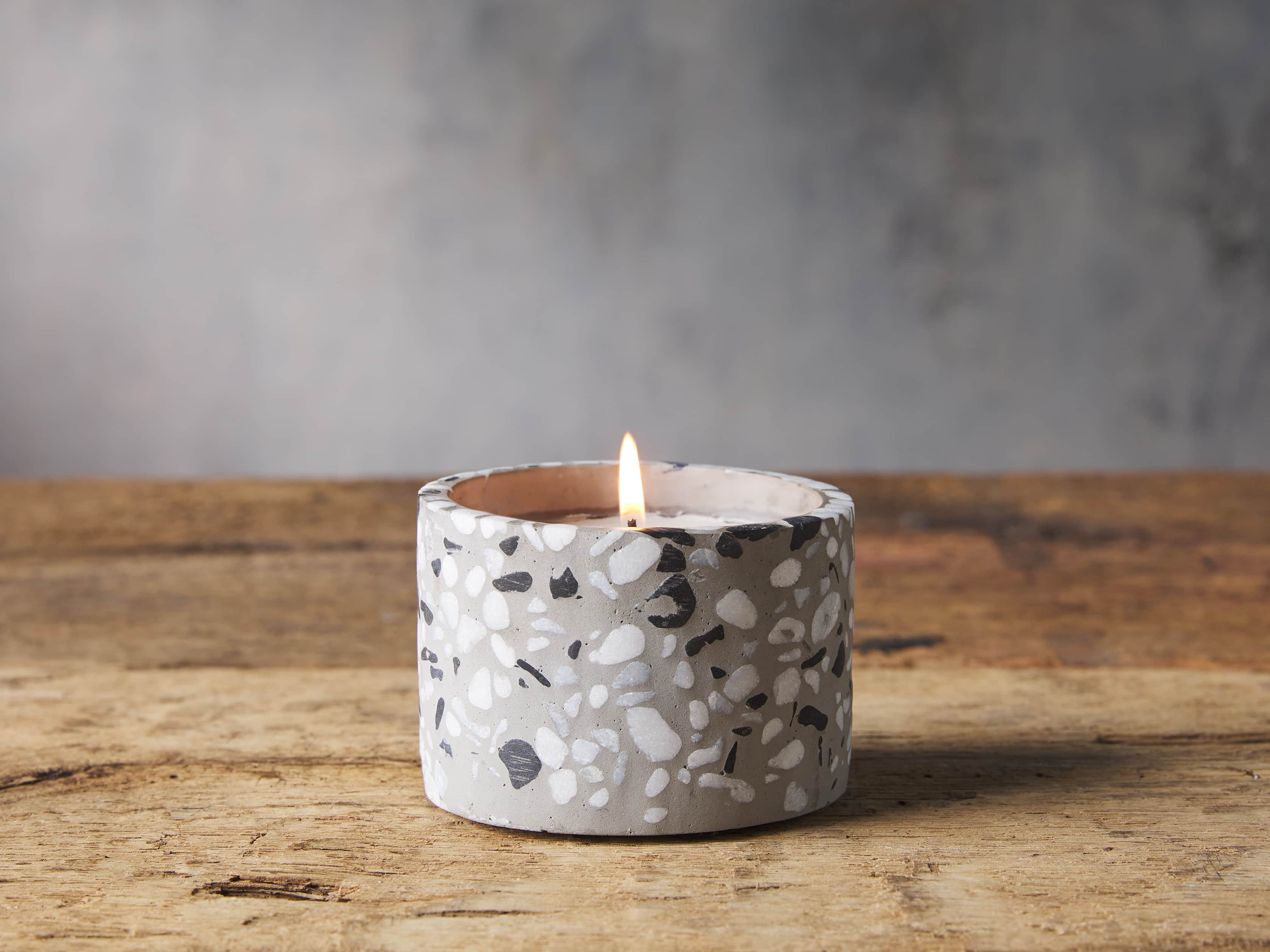 Large Terrazzo Candle in Grapefruit, slide 1 of 2
