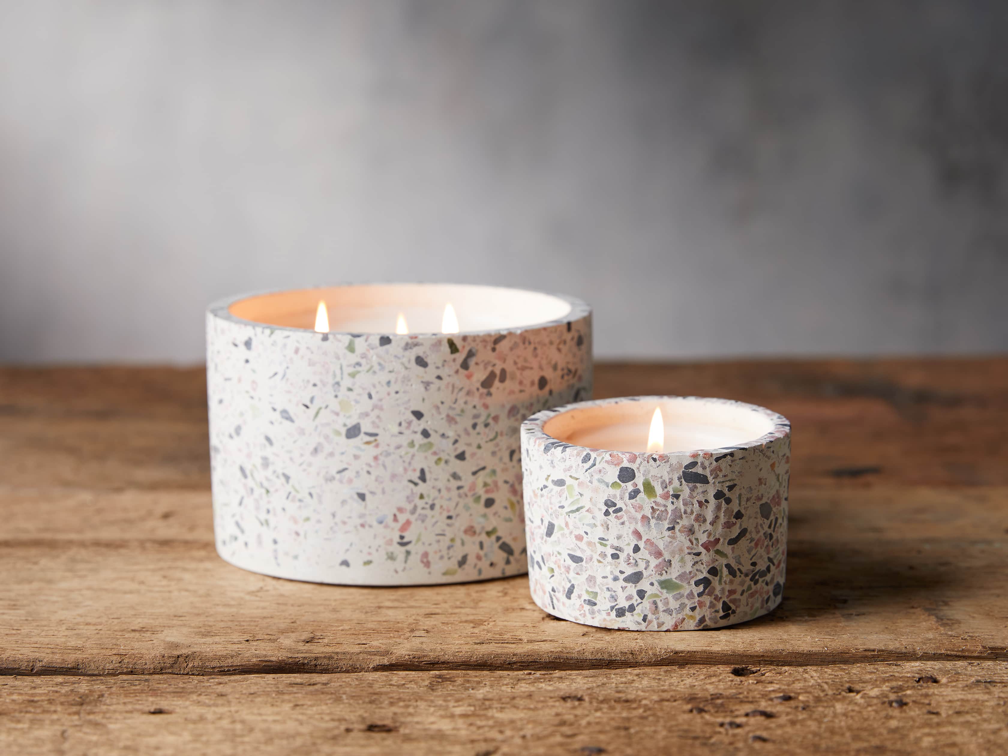 Small Terrazzo Candle in Grapefruit, slide 2 of 2