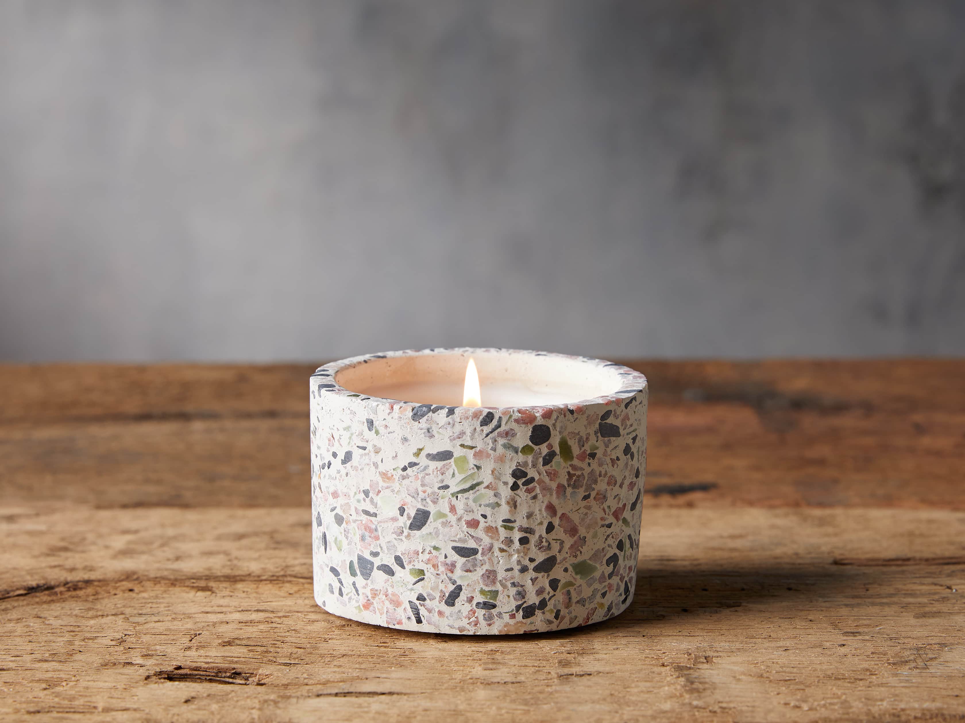 Small Terrazzo Candle in Grapefruit, slide 1 of 2