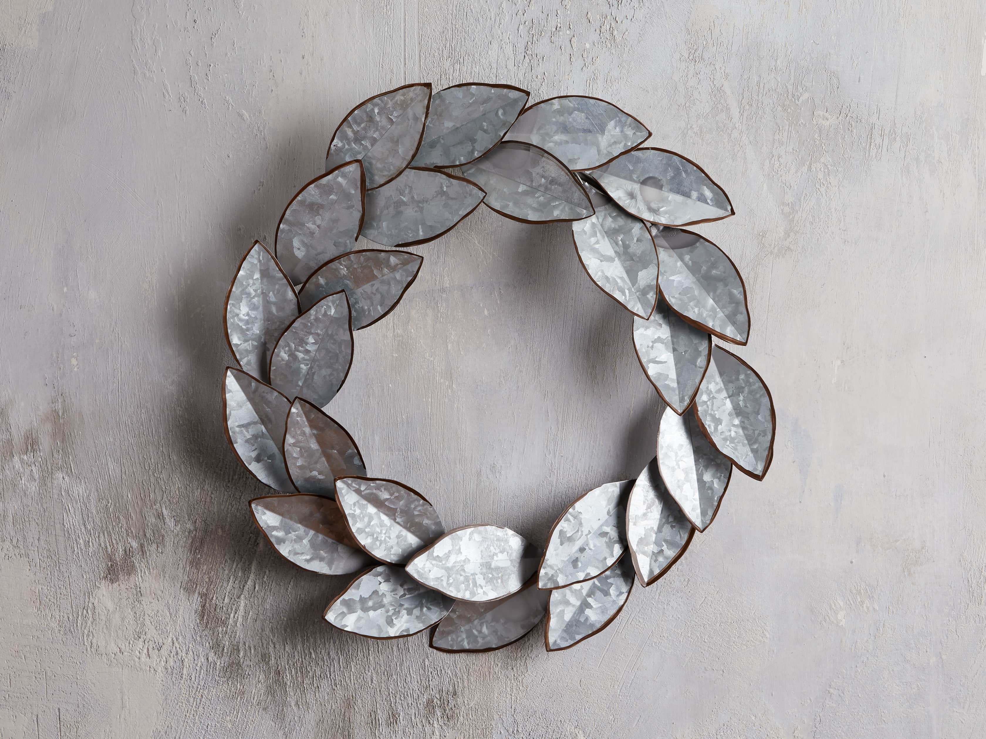 Magnolia Metal Wreath, slide 1 of 4