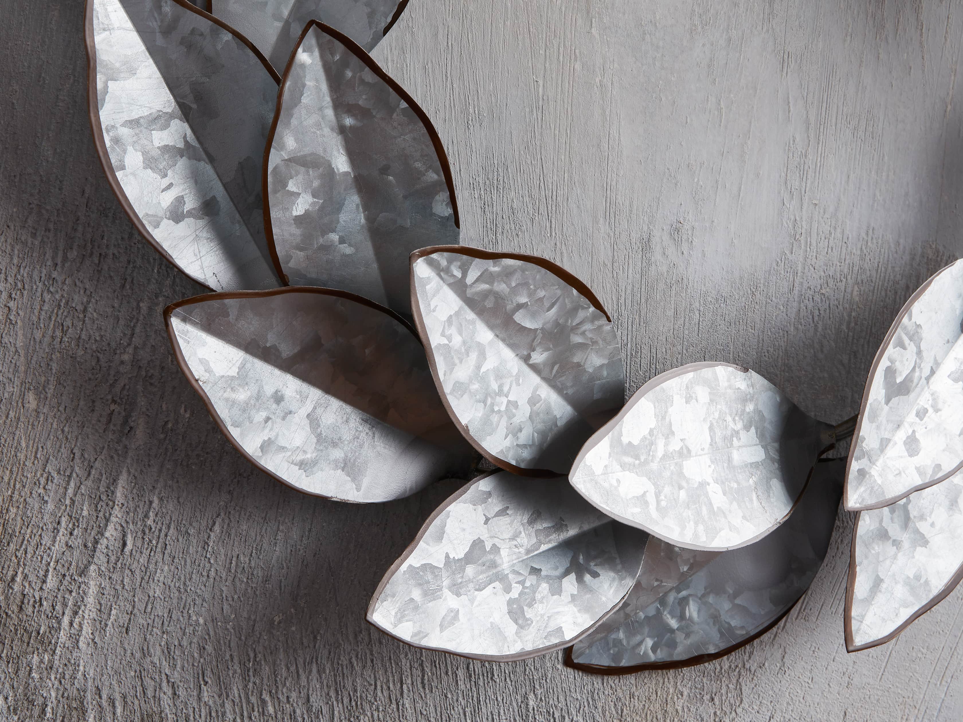 Magnolia Metal Wreath, slide 2 of 4