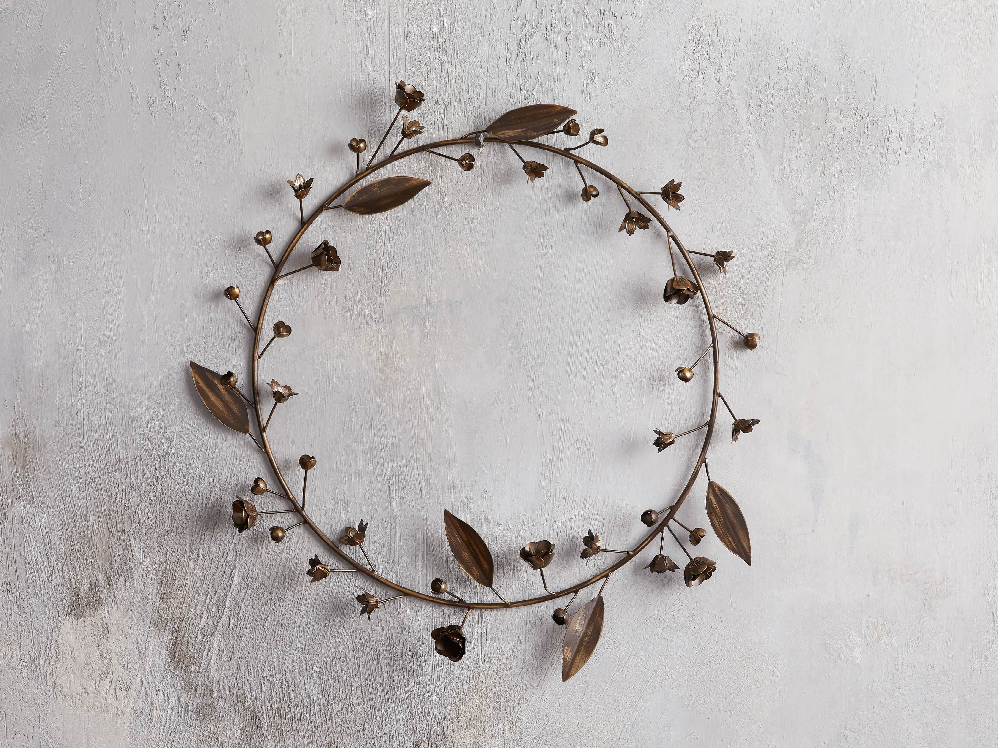 Winter's Bloom Metal Wreath, slide 1 of 4