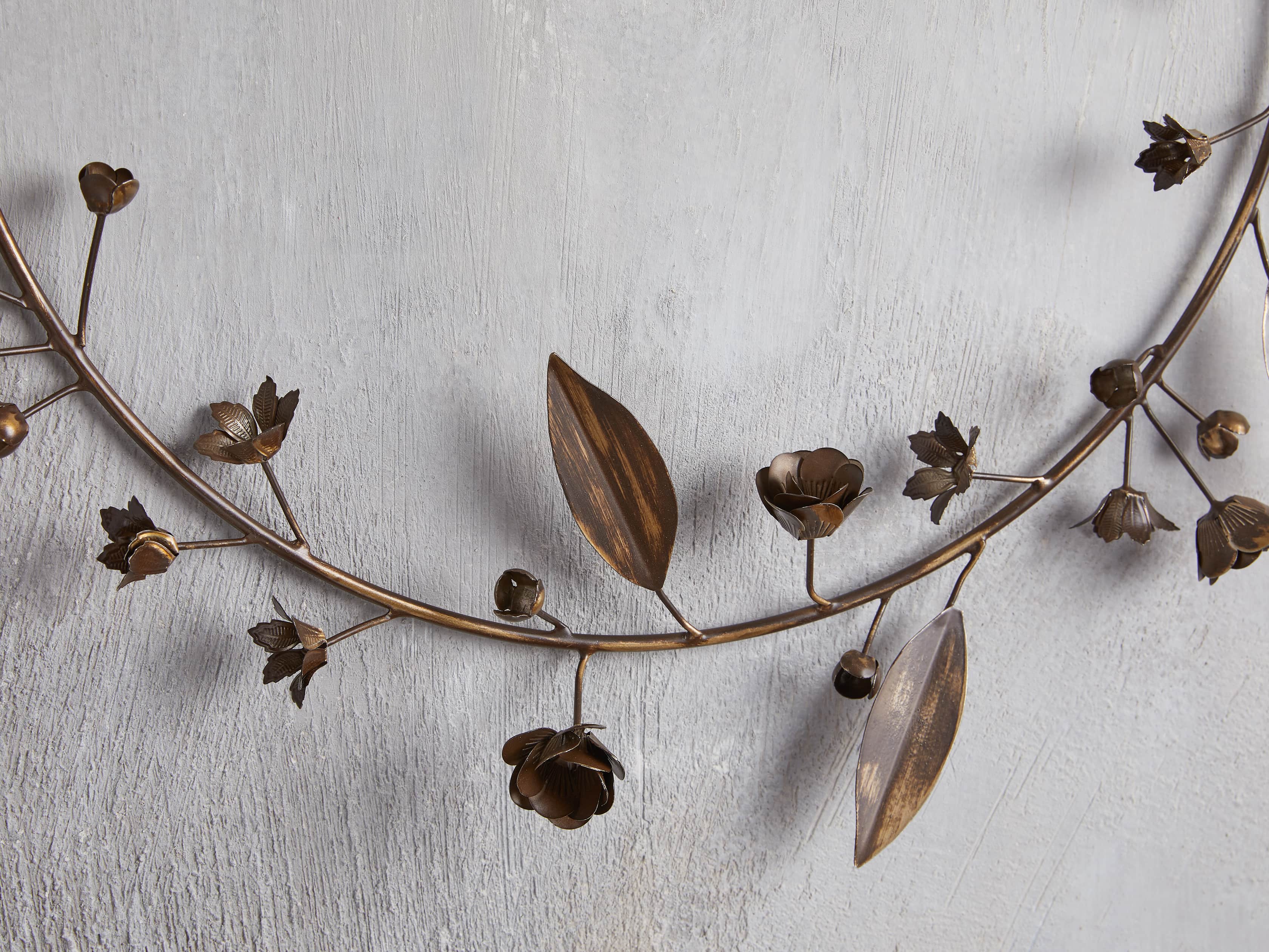 Winter's Bloom Metal Wreath, slide 2 of 4