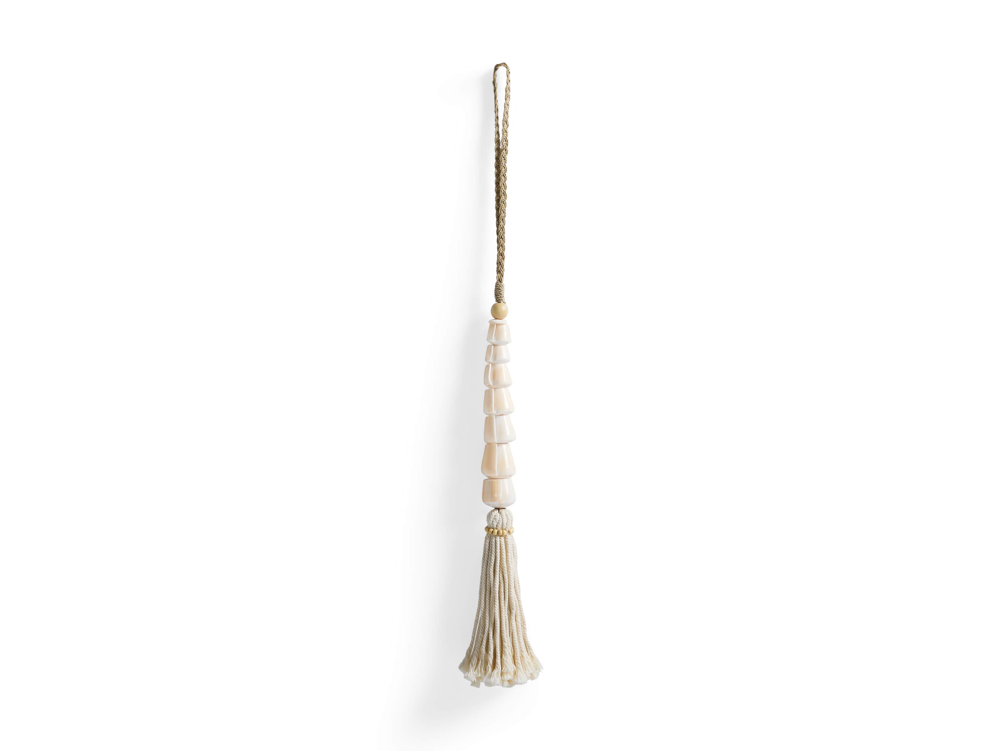 White Shell Tassel, slide 3 of 3