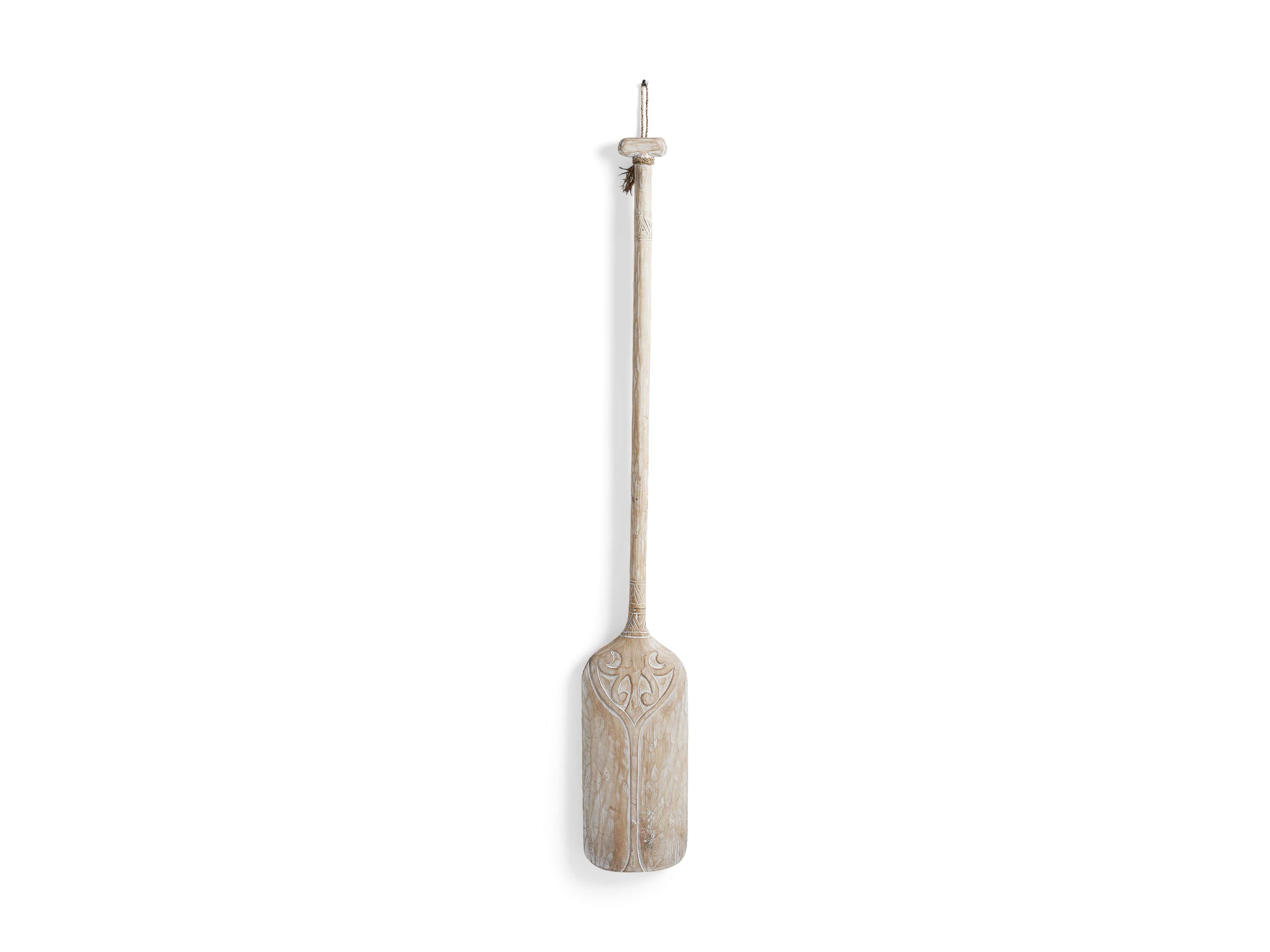 White Wash Carved Paddle, slide 3 of 3