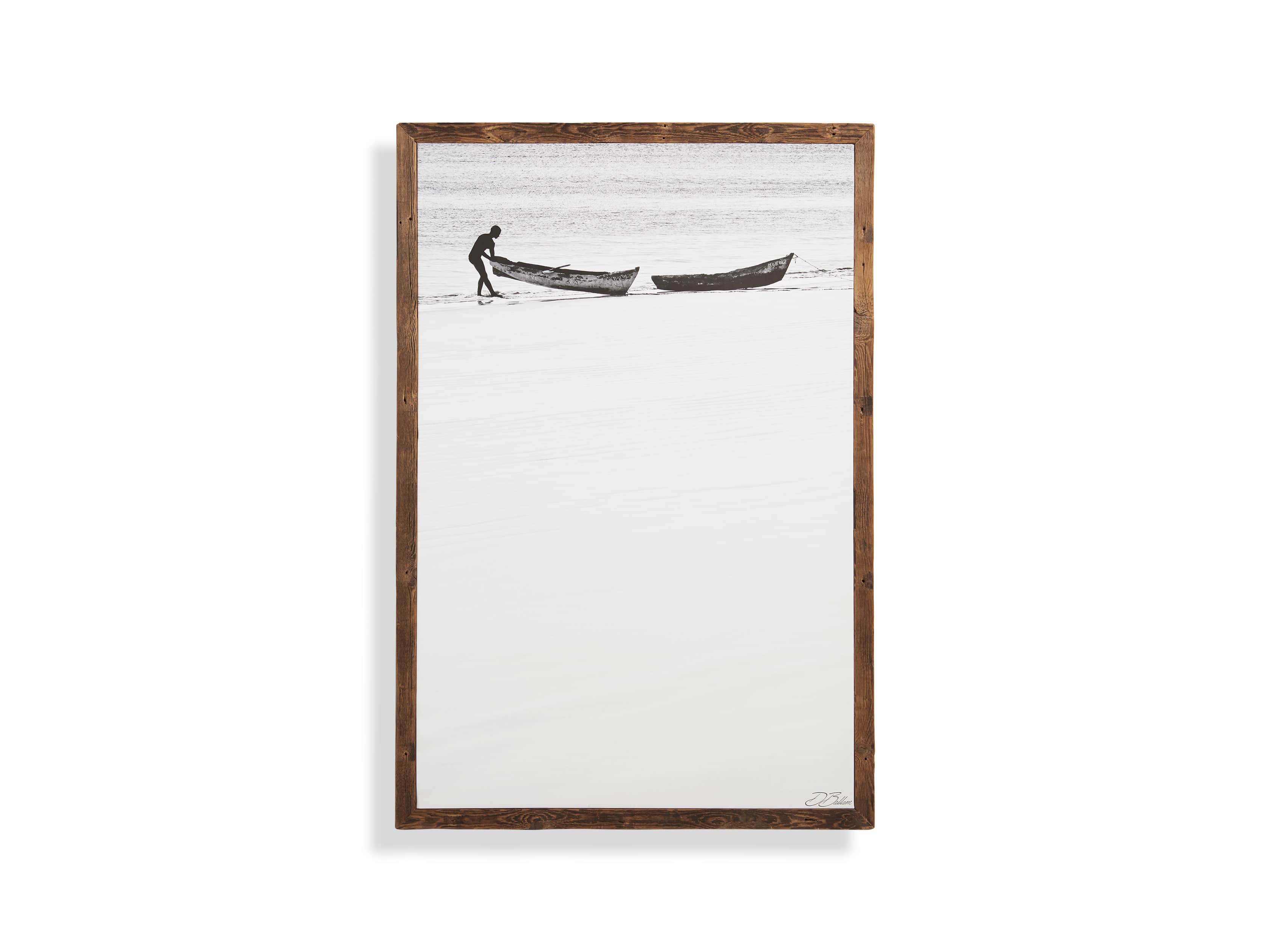 Boat Shore Framed Canvas Print, slide 4 of 4
