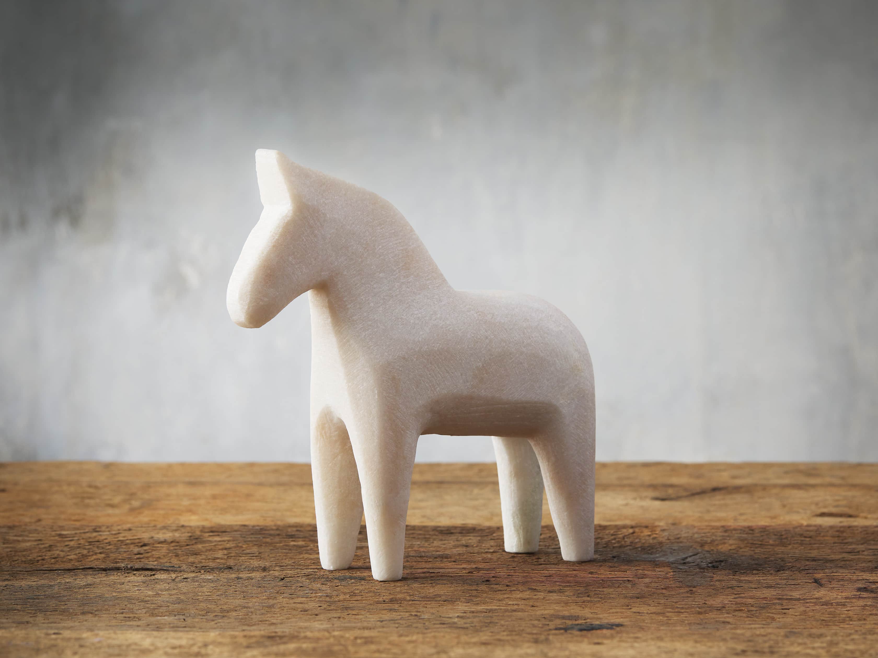 Marble Dala Horse, slide 1 of 2