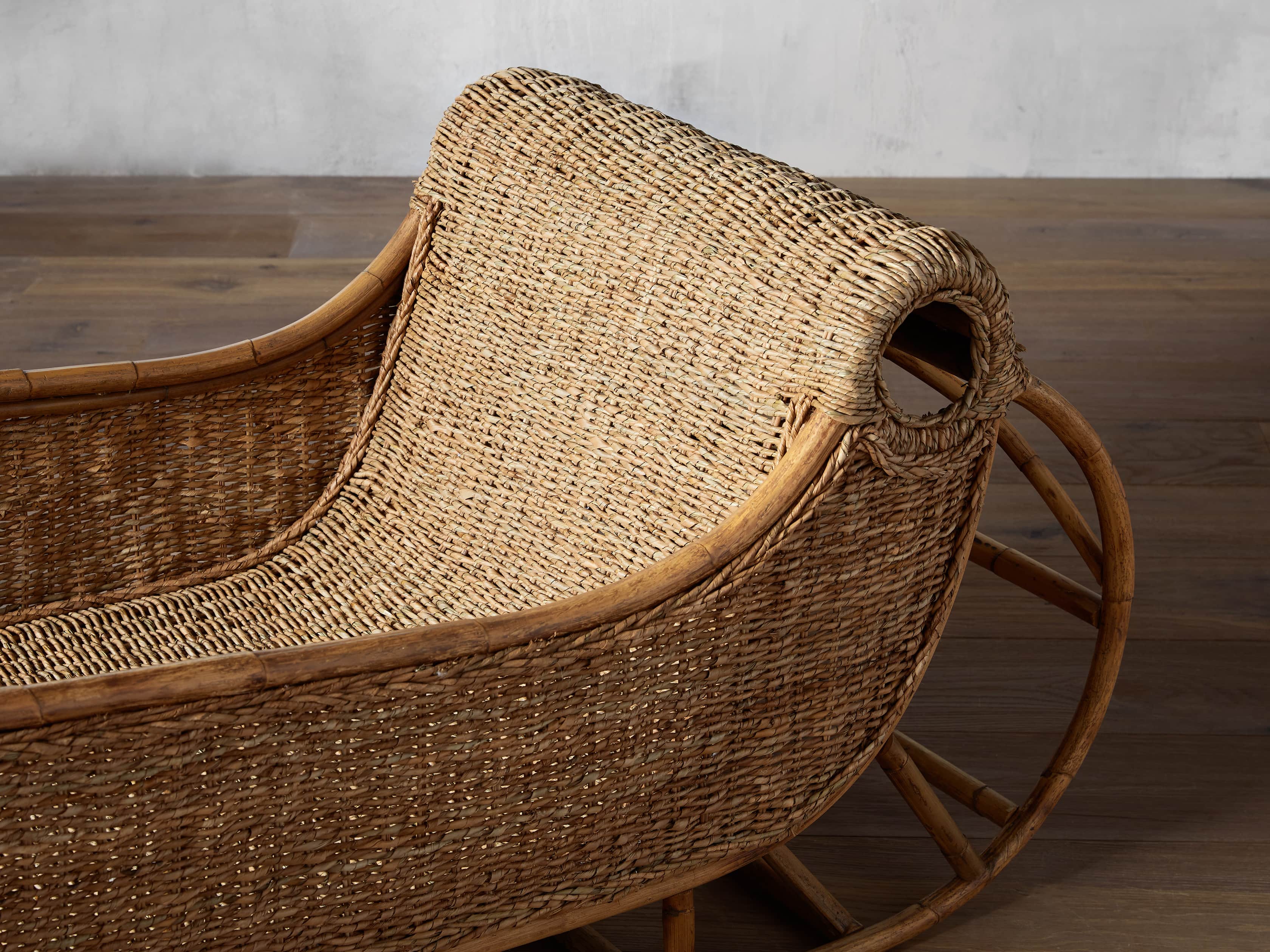 Woven Rattan Sleigh, slide 3 of 4