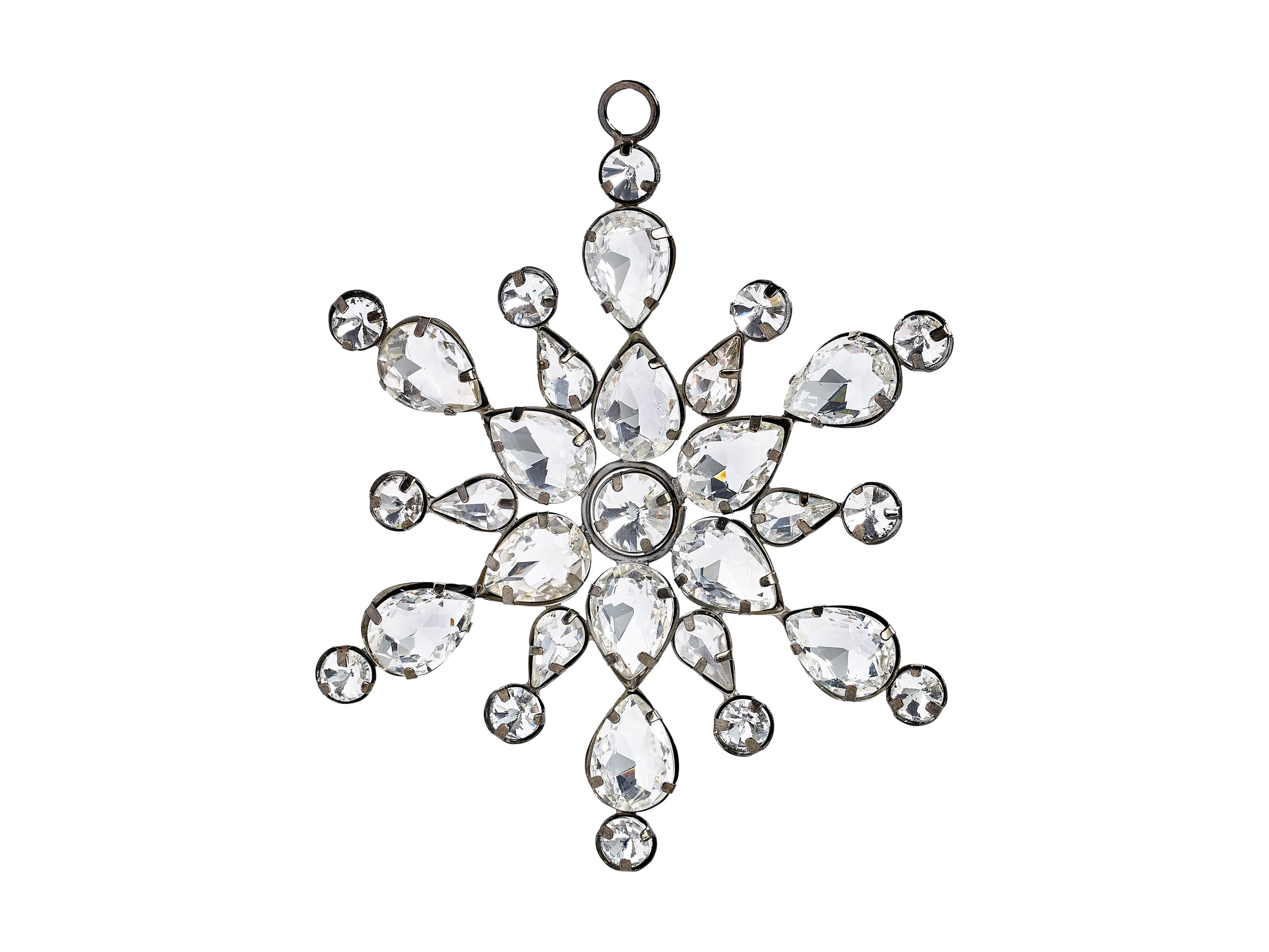 Large Rhinestone Snowflake Ornament (Set of 4), slide 4 of 4