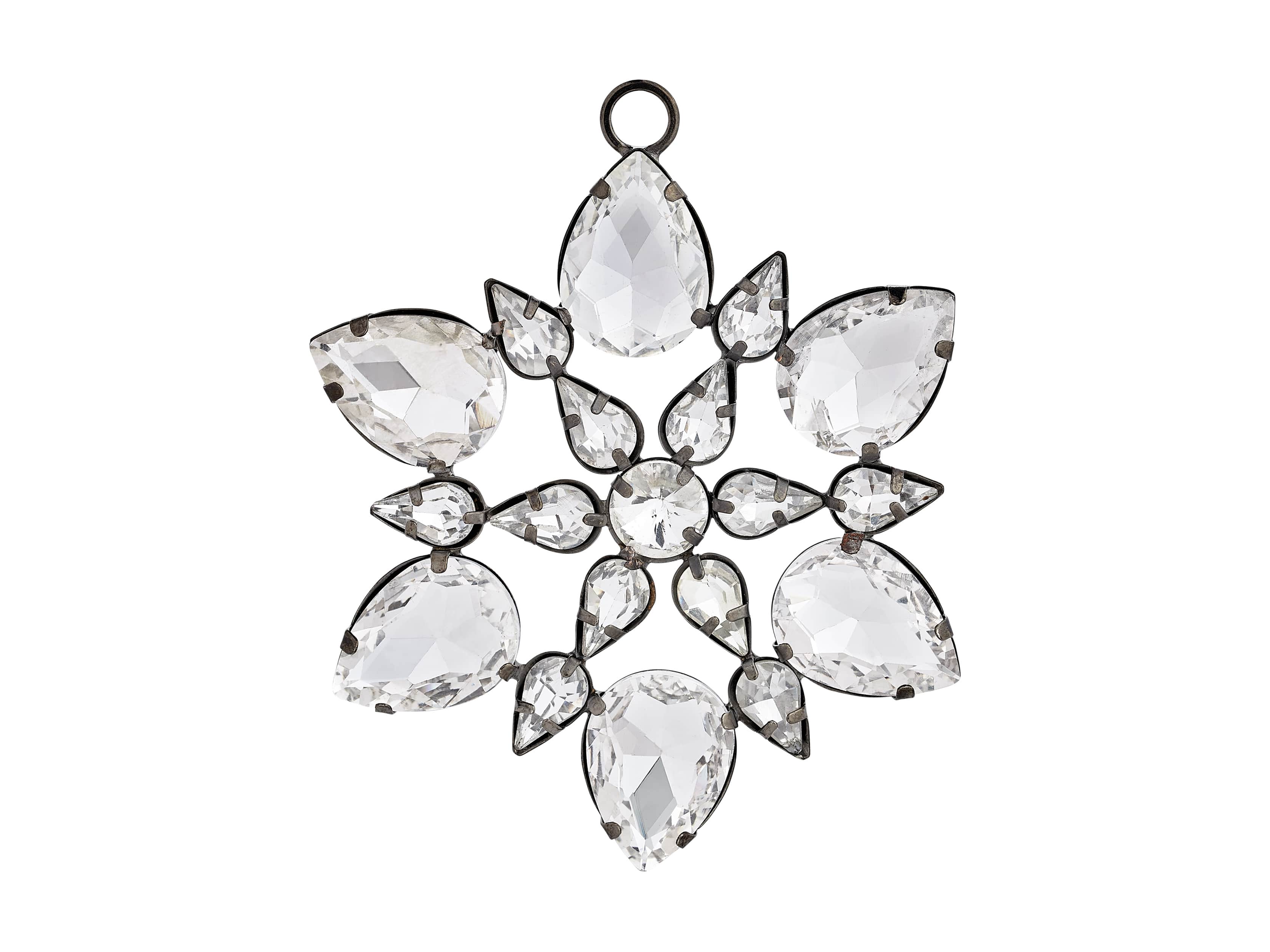 Small Rhinestone Snowflake Ornament (Set of 4), slide 4 of 4