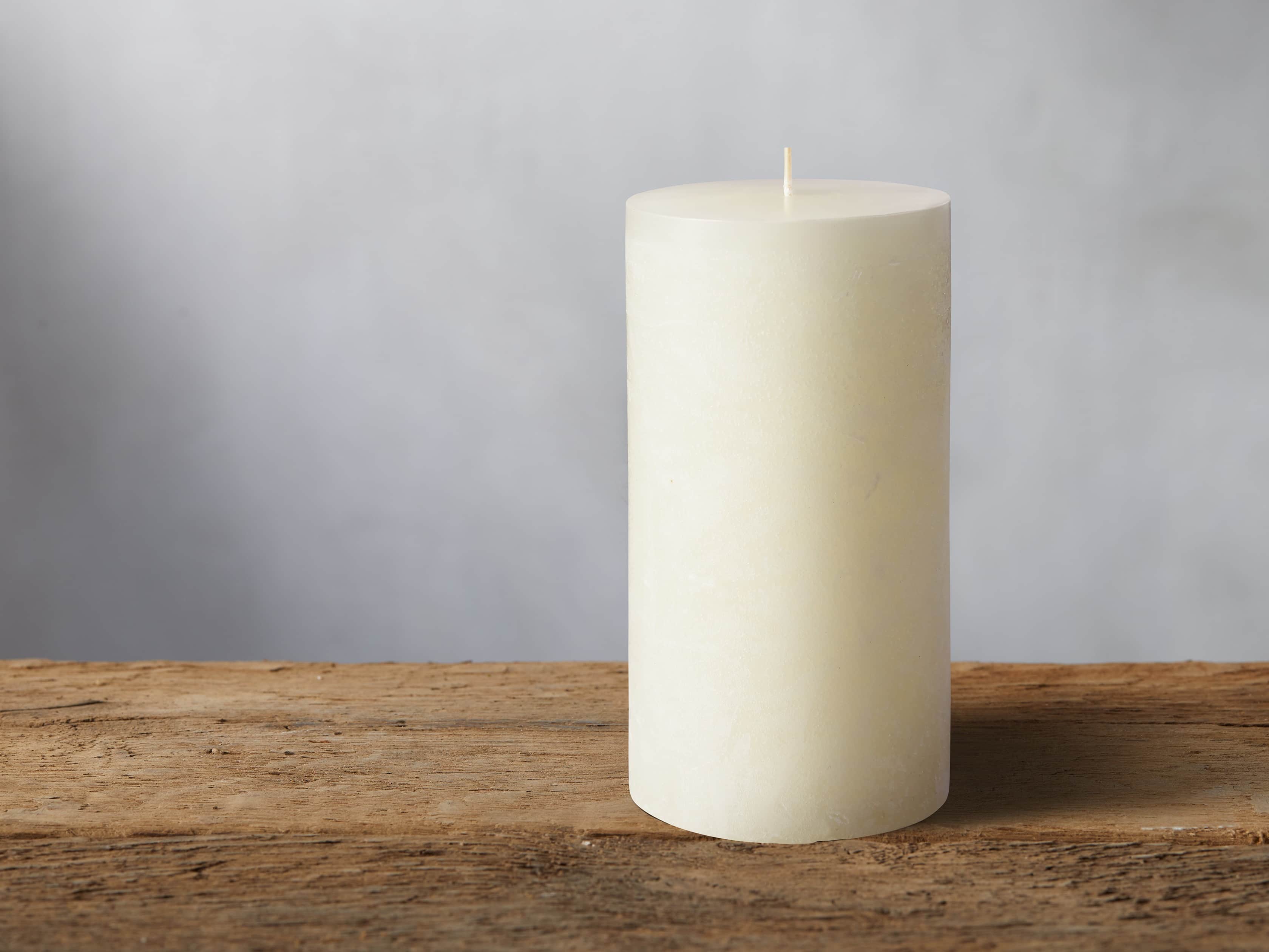 Rustic 6" Pillar in Ivory, slide 1 of 3