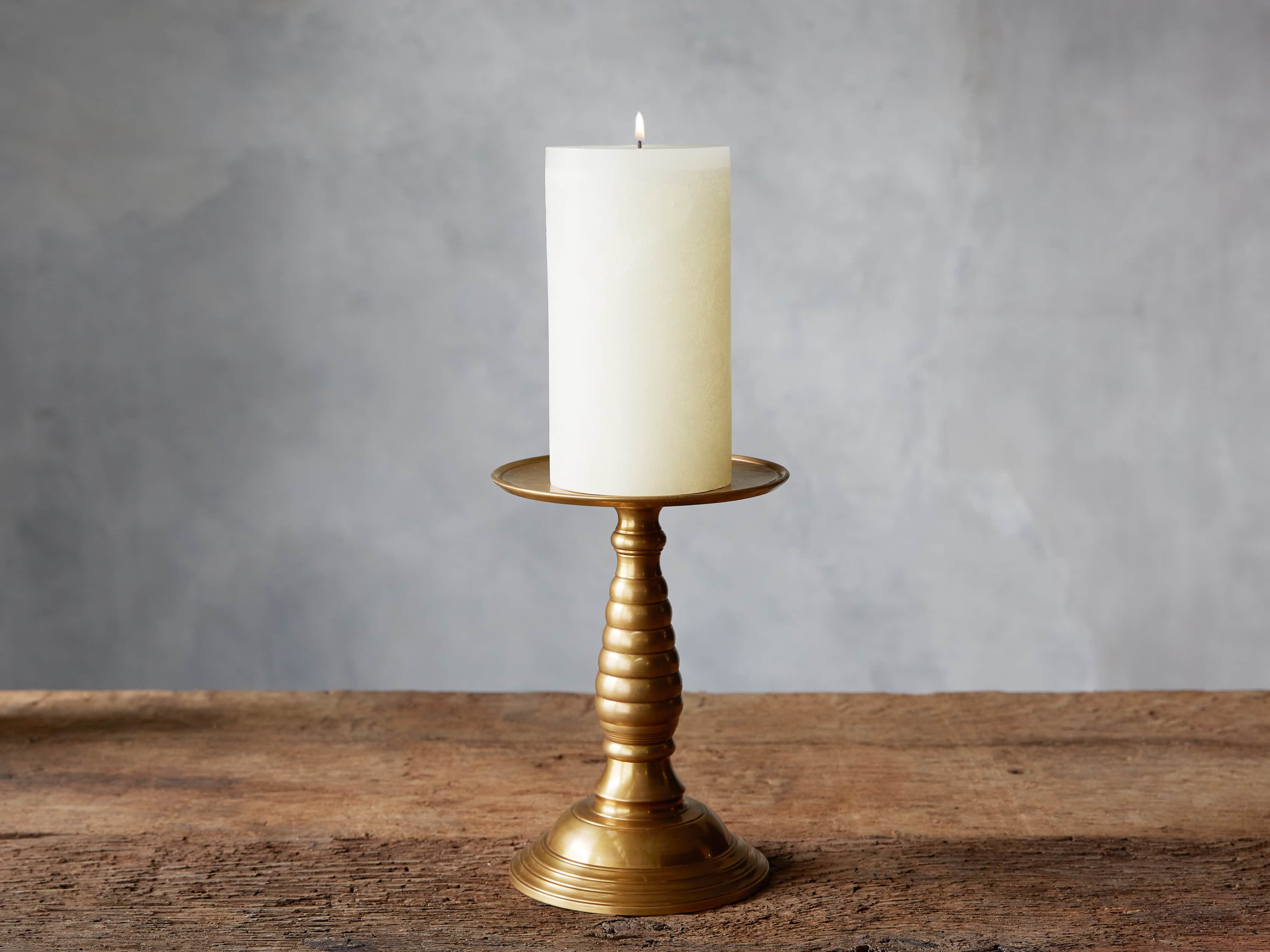 Rustic 6" Pillar in Ivory, slide 2 of 3