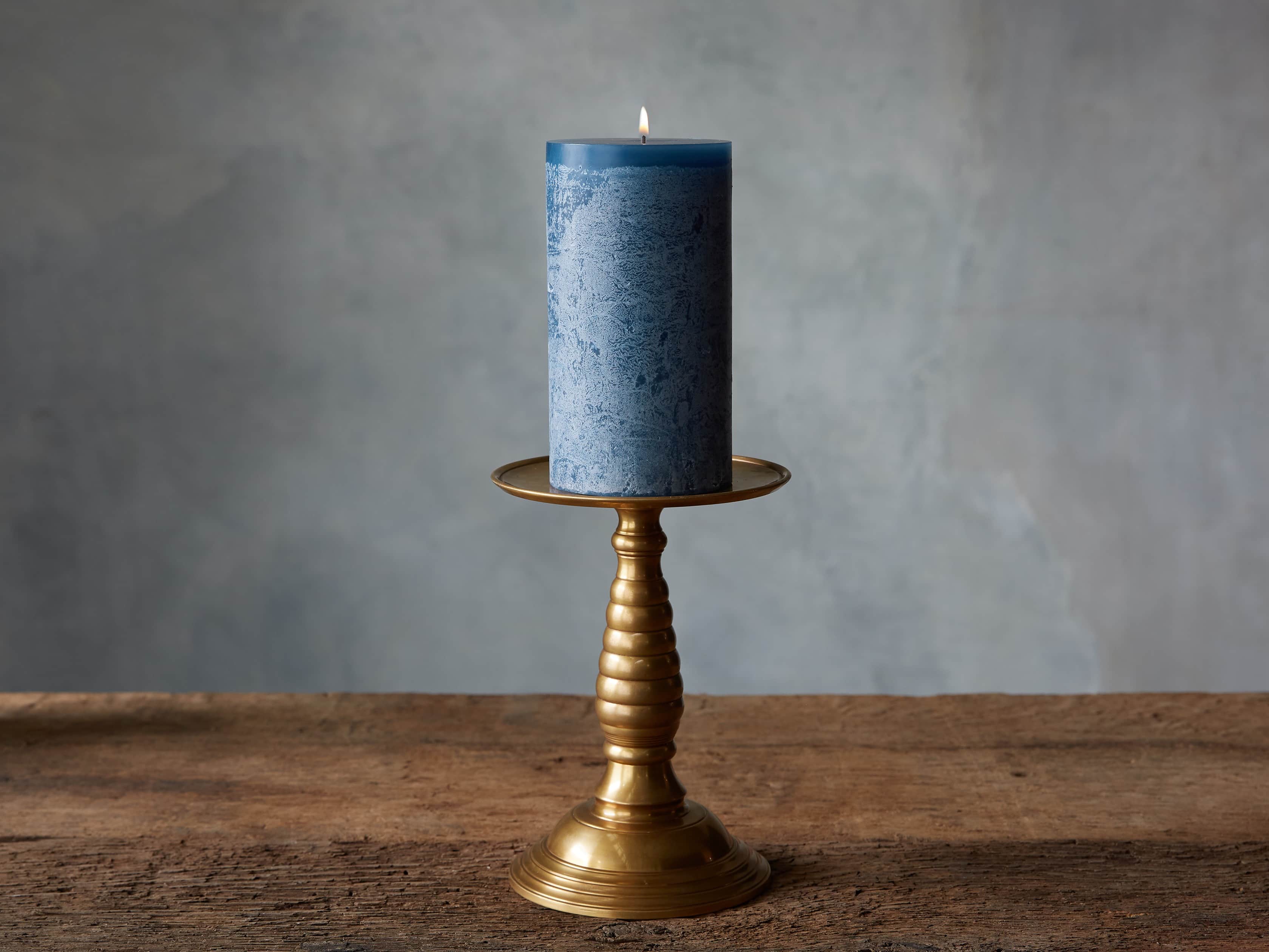 Rustic 6" Pillar in English Blue, slide 2 of 4