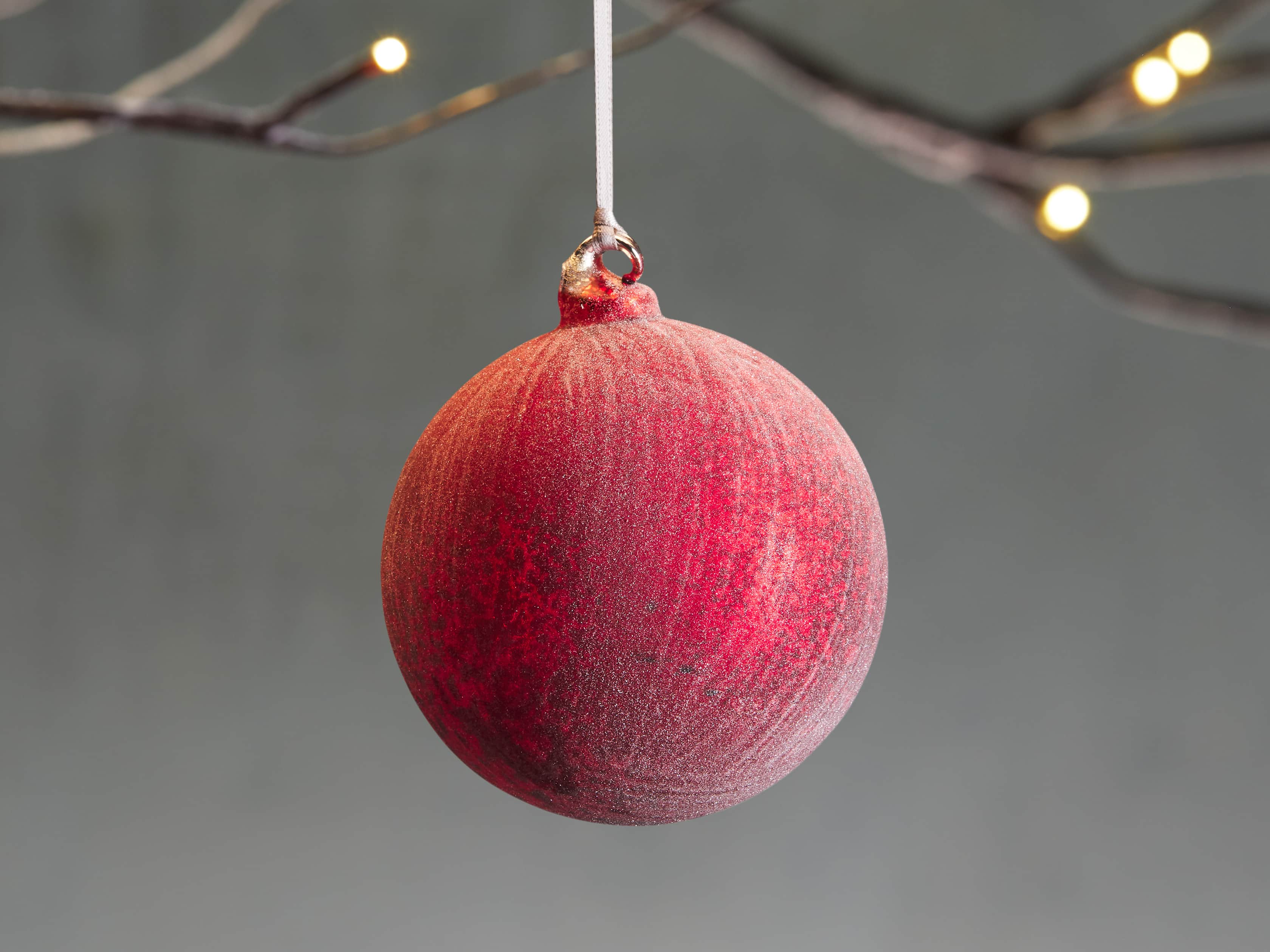 Red Distressed Ornament (Set of 4), slide 1 of 2