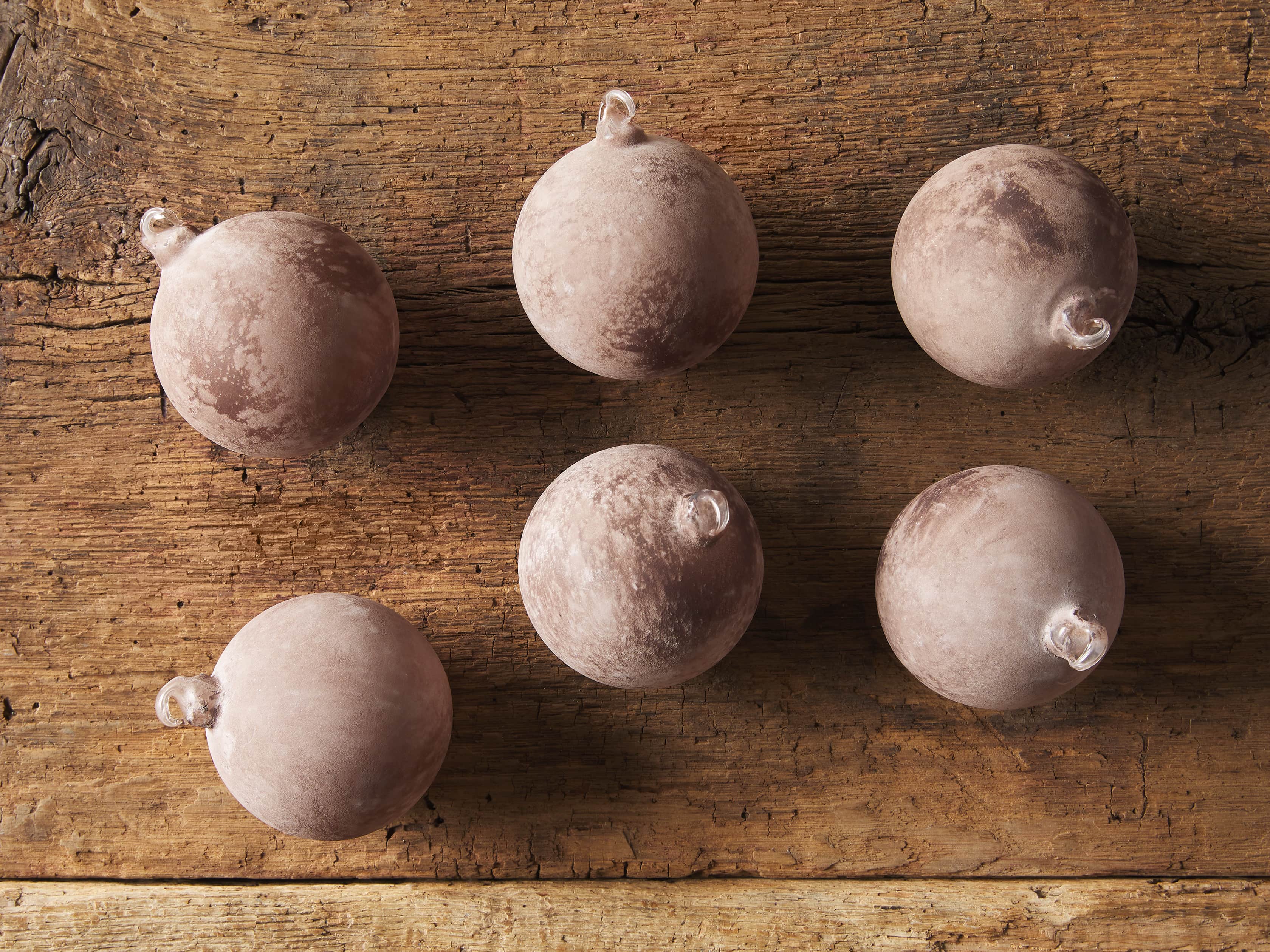Brown Distressed Ornament (Set of 6), slide 2 of 3