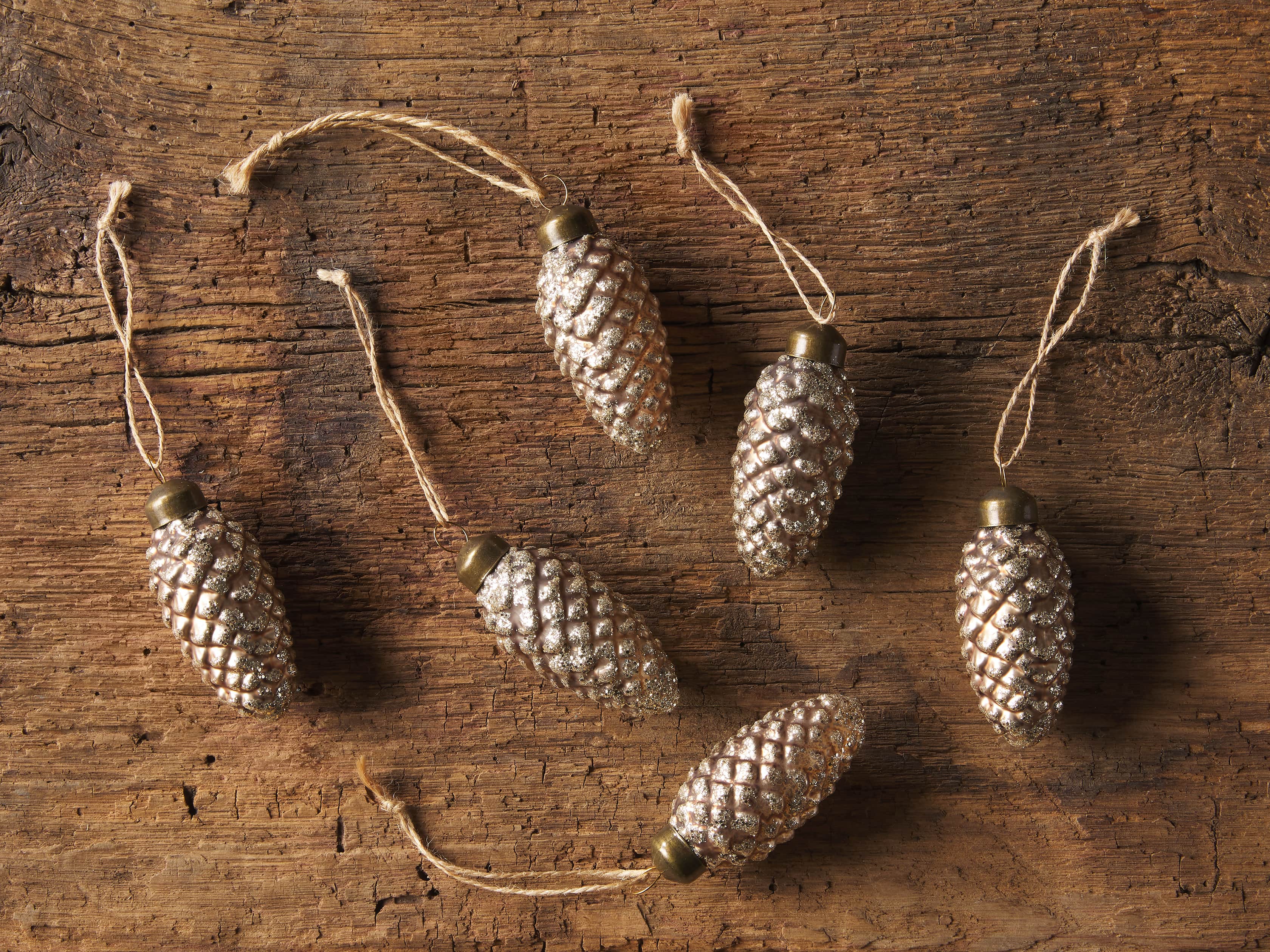 Pinecone Ornament (Set of 6), slide 2 of 3
