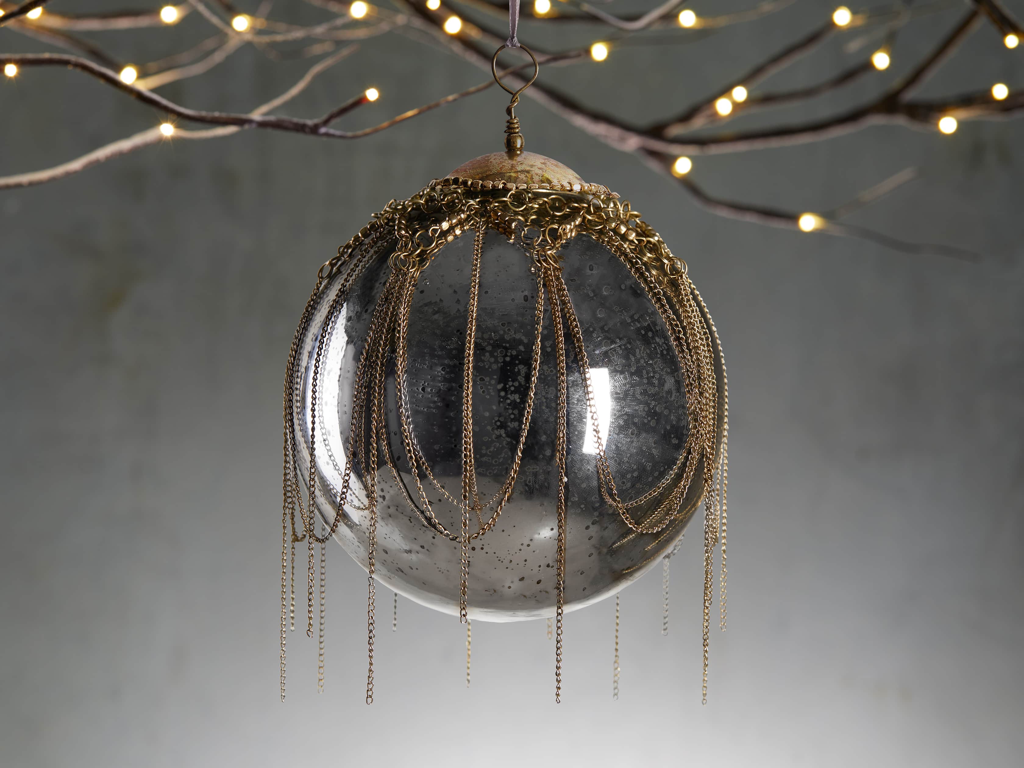 Mixed Metal Chandelier Ornament (Set of 6), slide 1 of 2