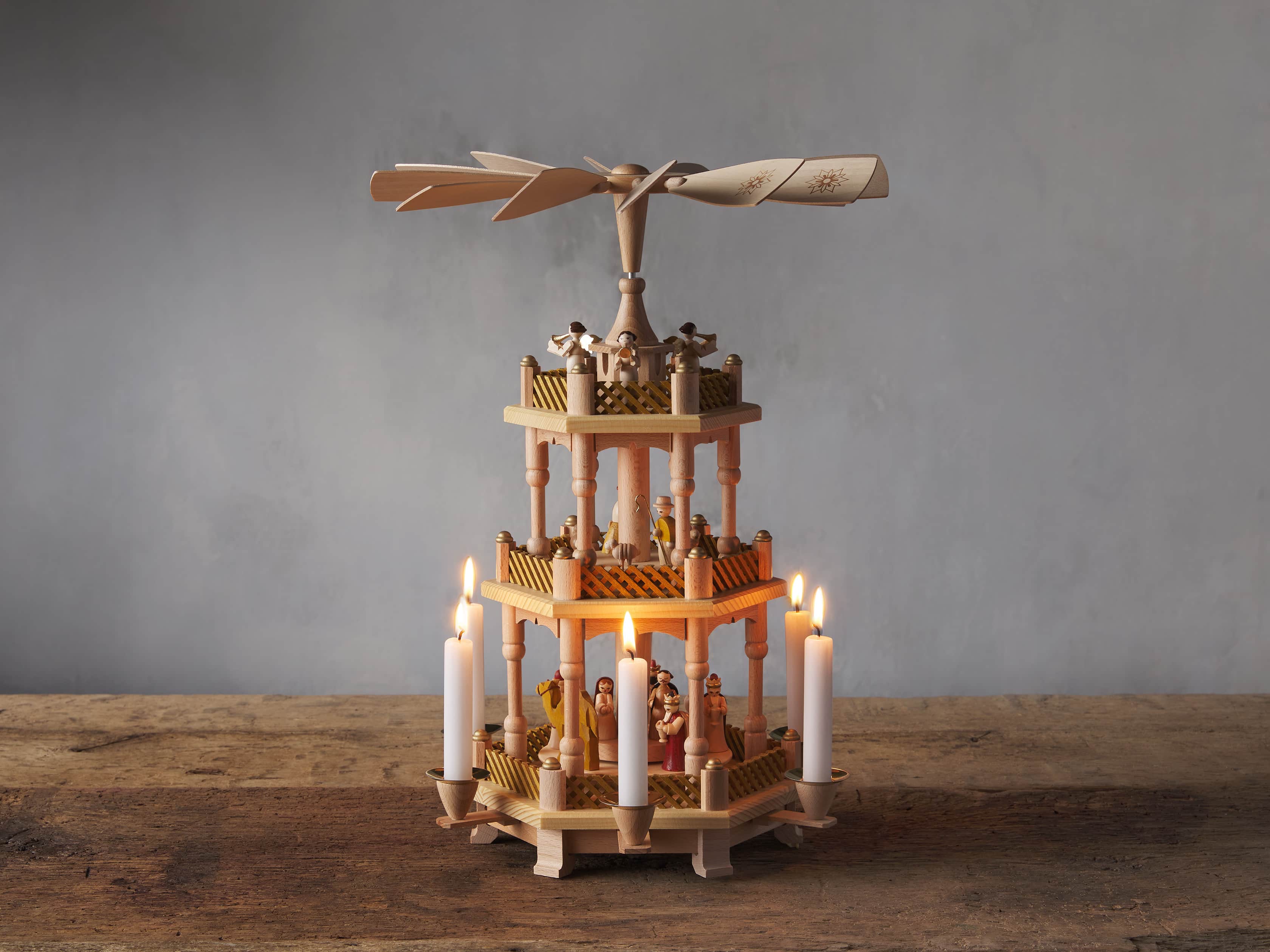 Three Tier Nativity Pyramid, slide 1 of 5