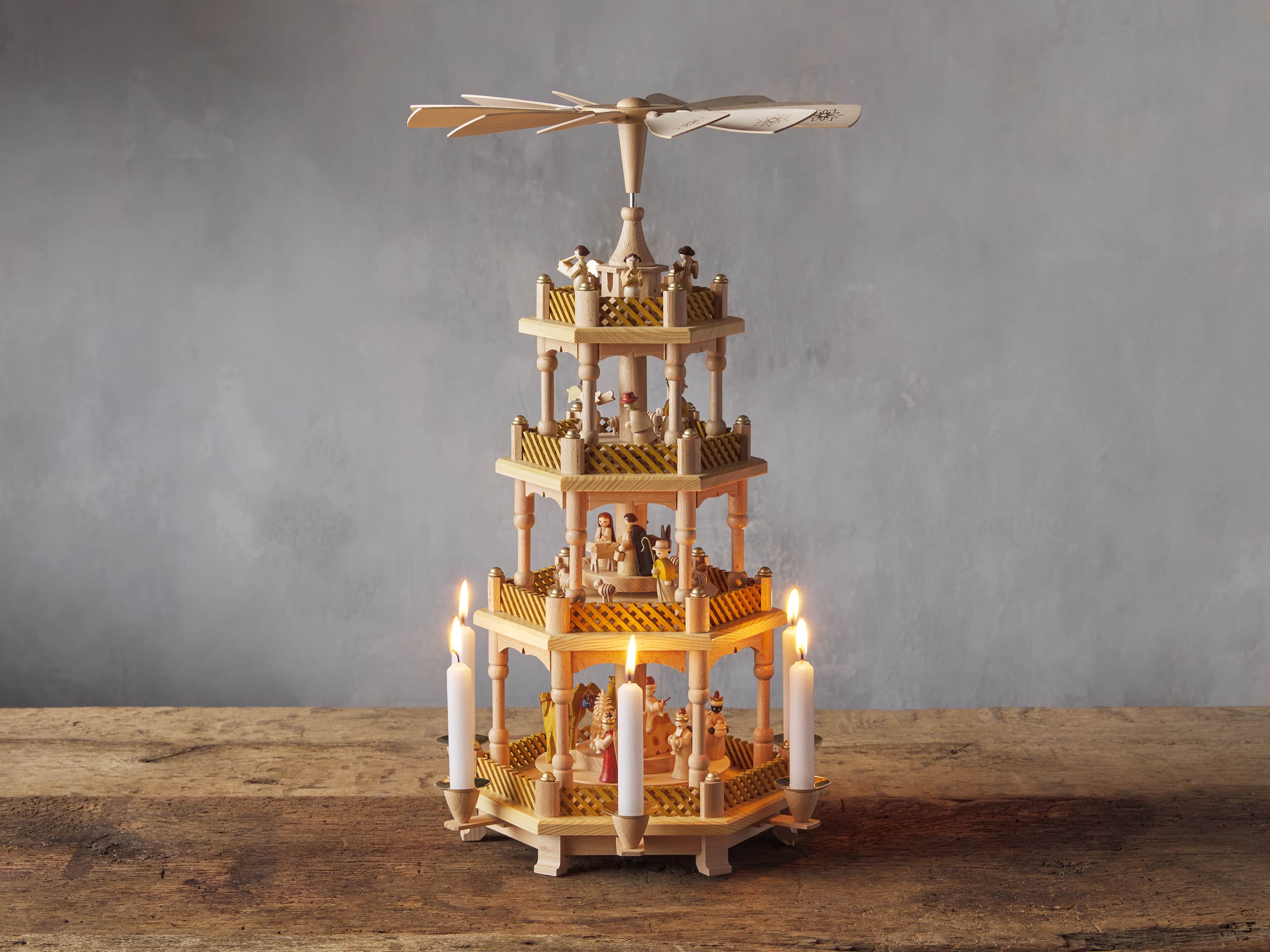 Four Tier Nativity Pyramid, slide 1 of 5