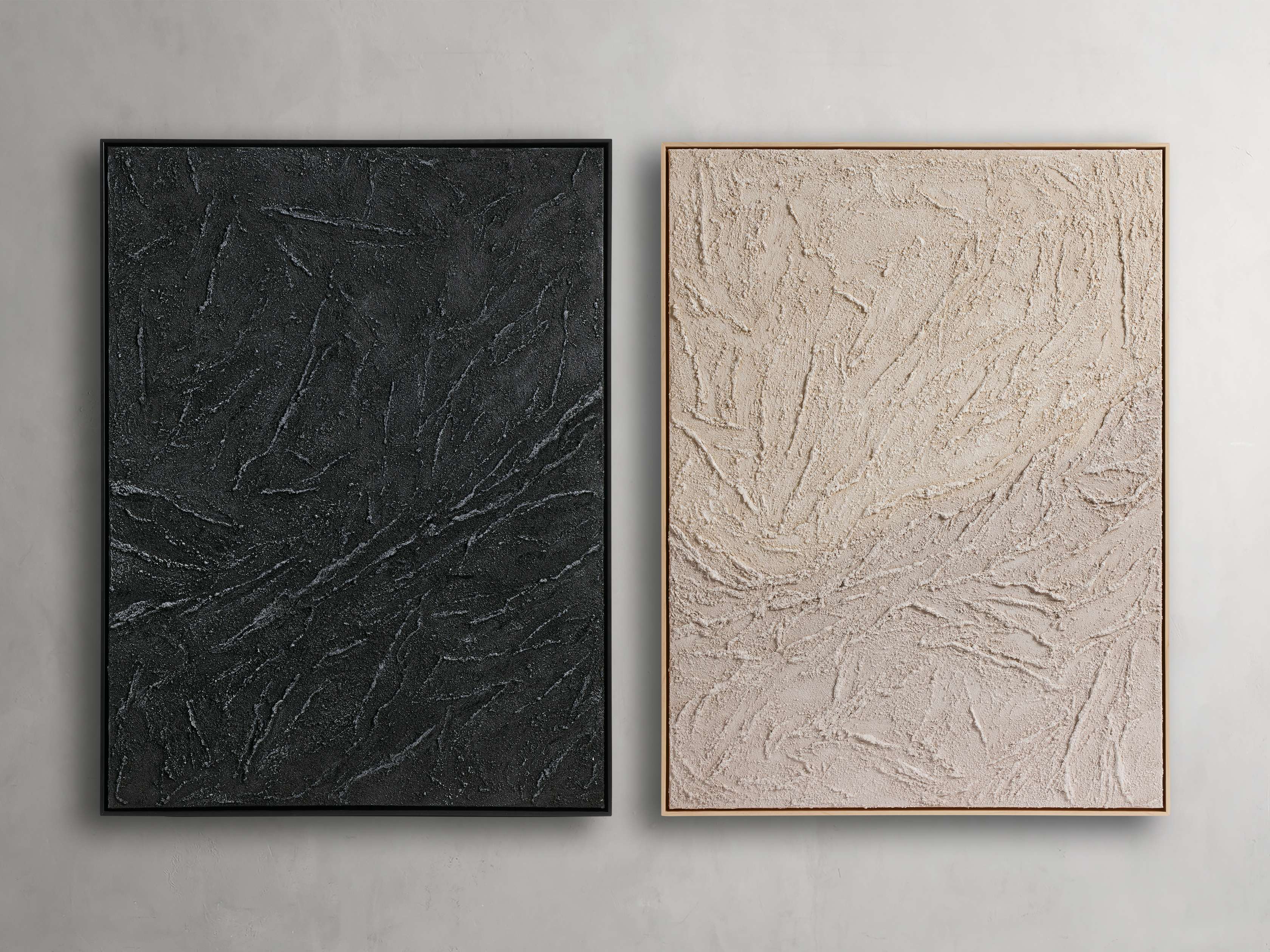 肉筆 mixed media 【抽象画】 Mixed Media Stone Framed Print – Arhaus