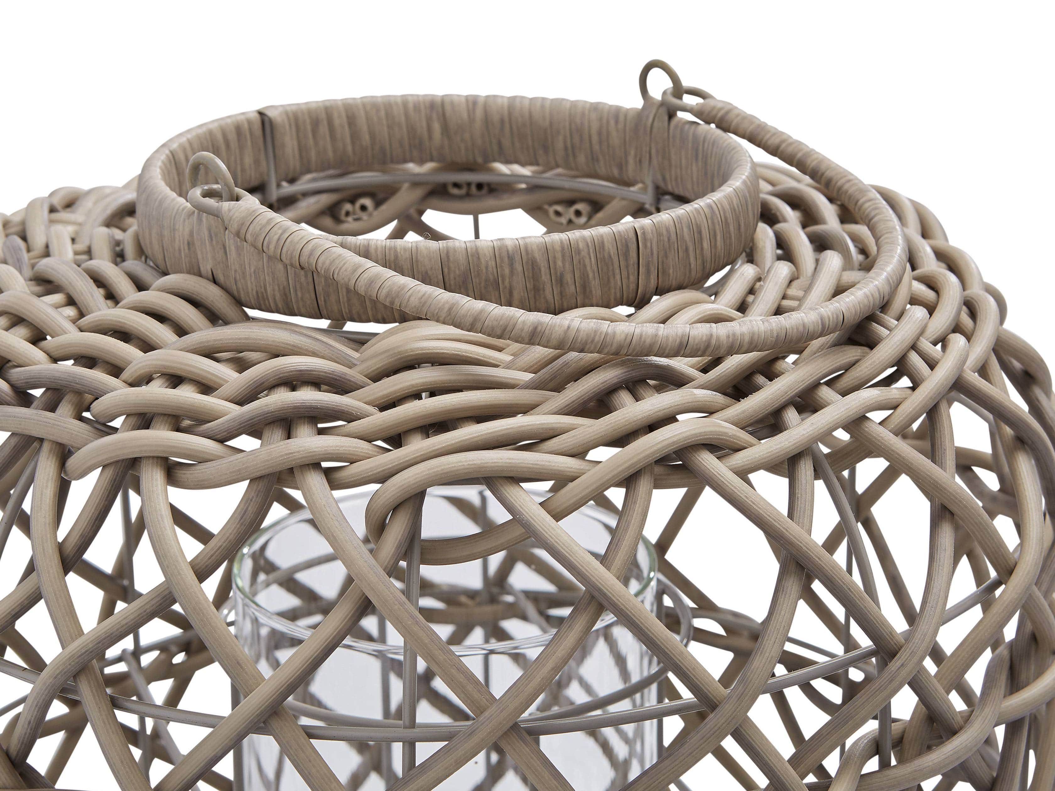 Wyatt Outdoor Lantern in Weathered Grey