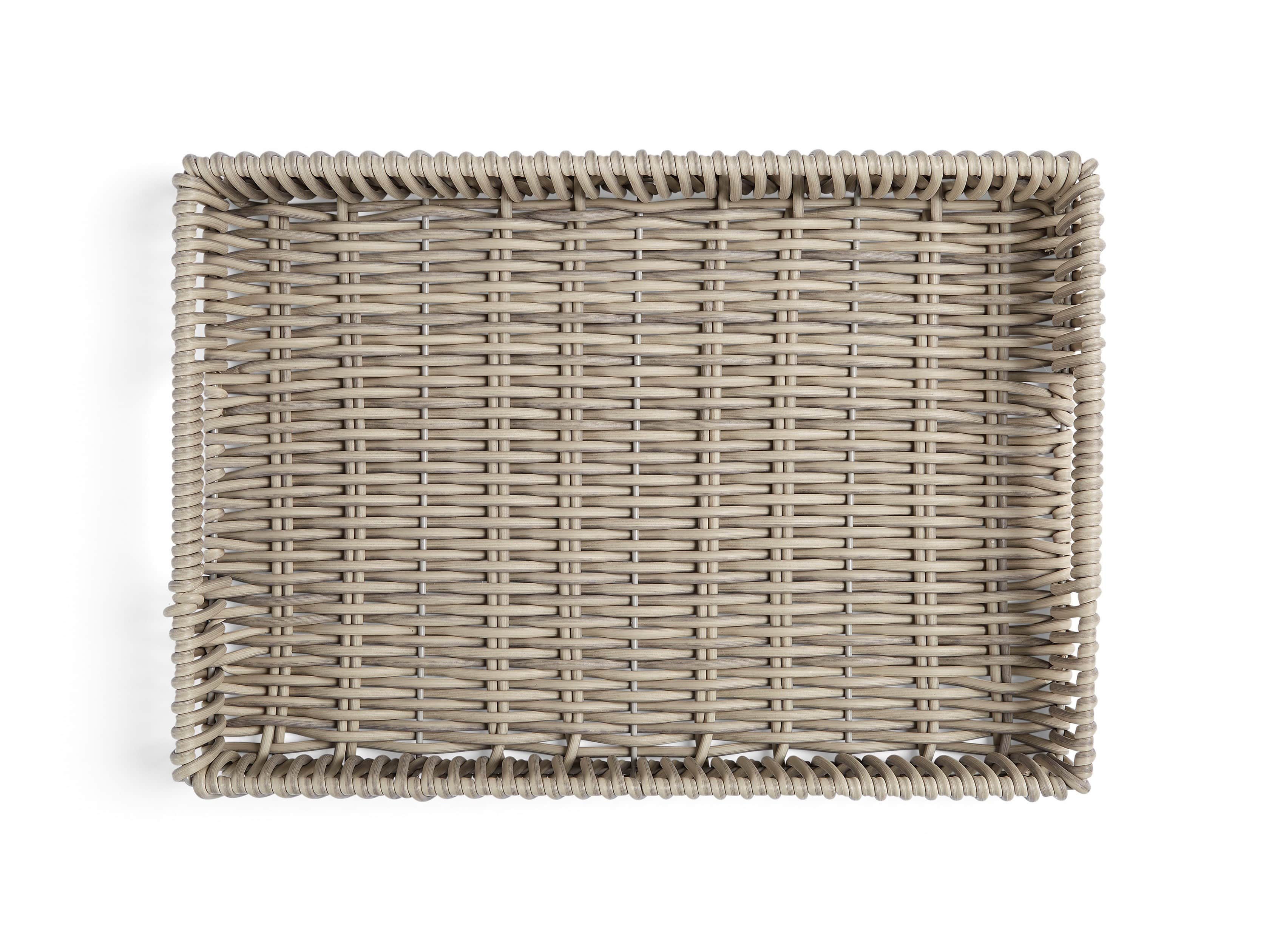 Wyatt Outdoor Tray in Weathered Grey