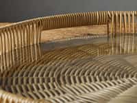 Malawi Round Tray in Natural