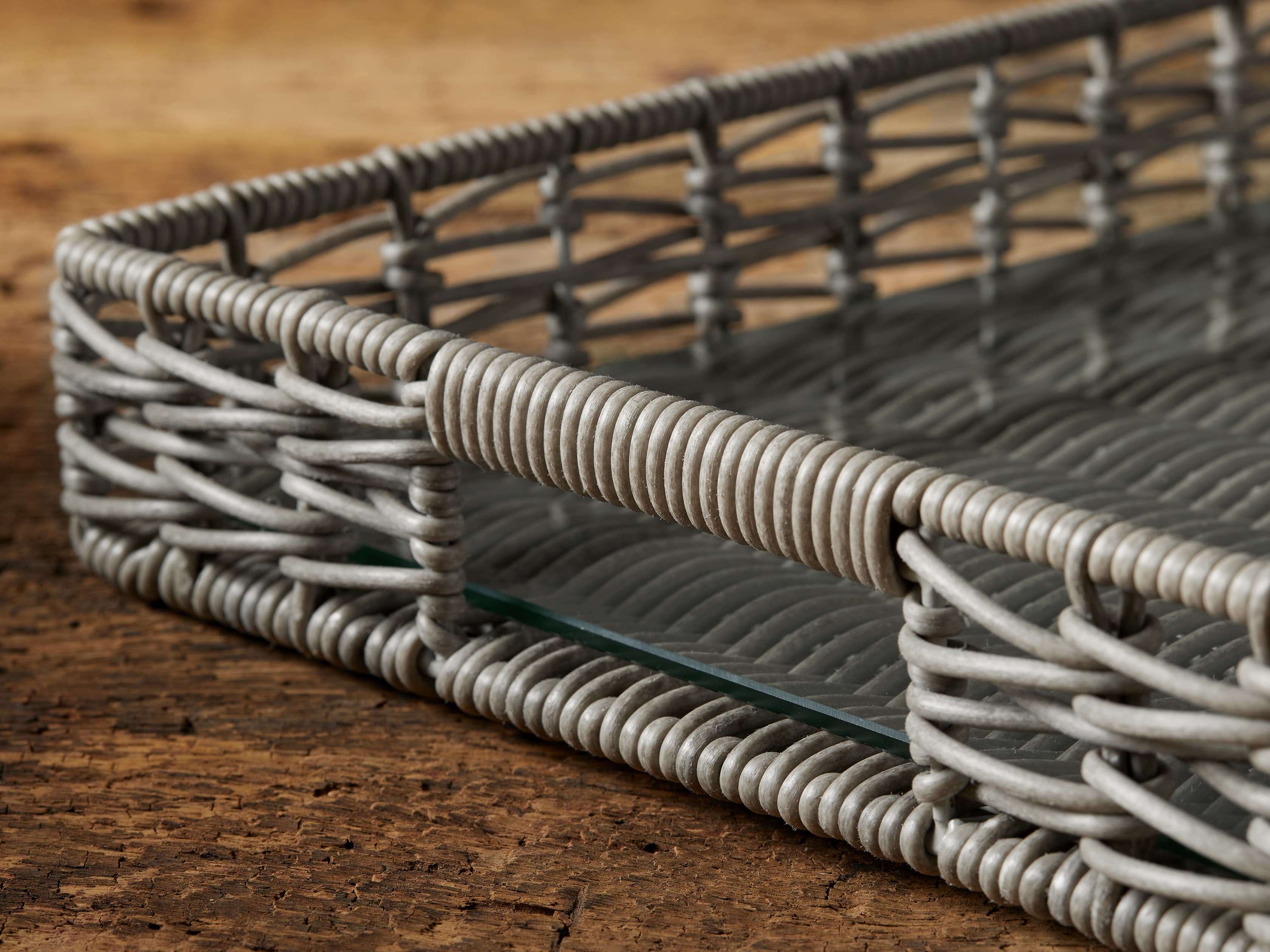 Hatteras Serving Tray in Grey