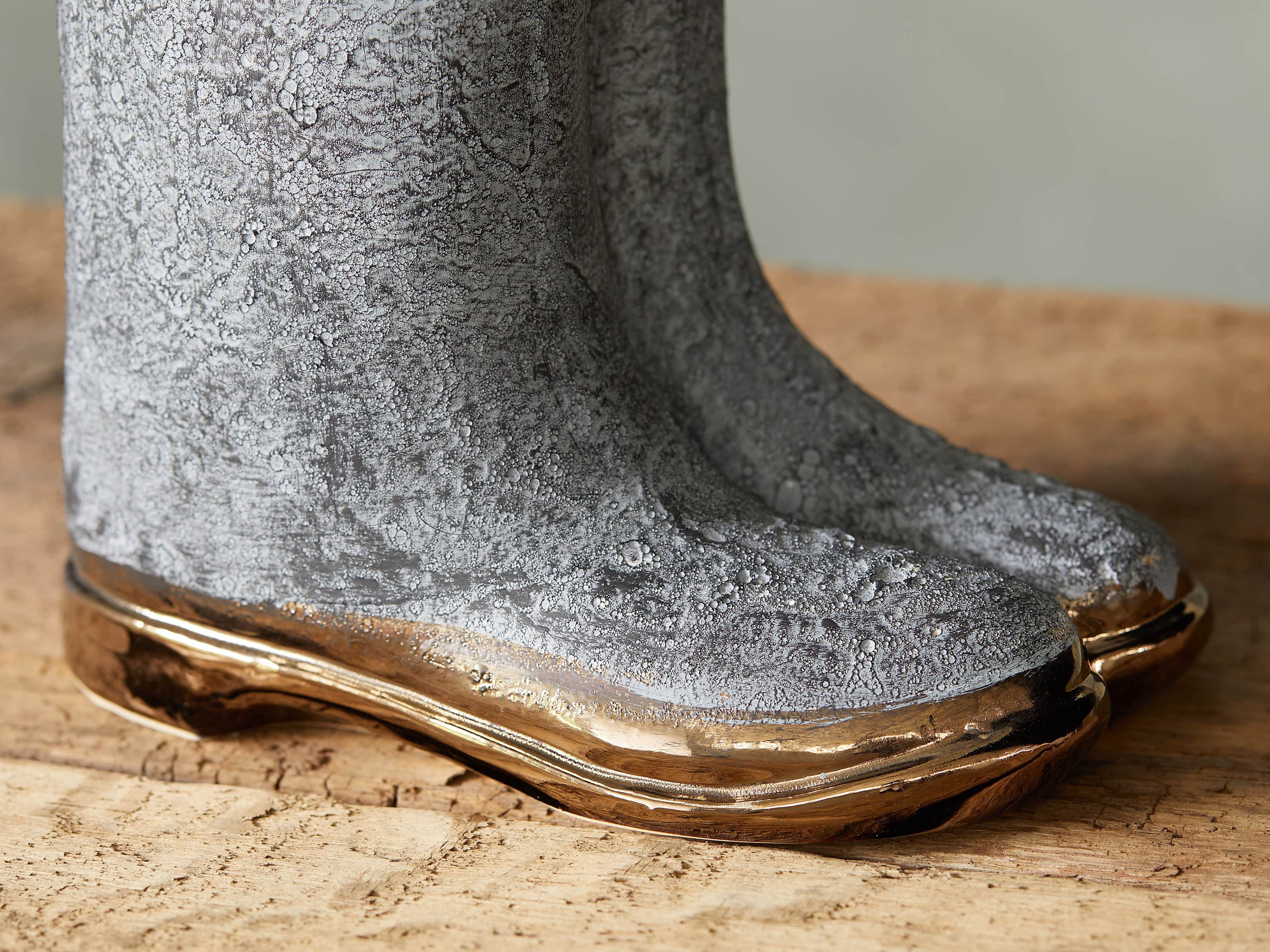 Grey Welly Vase