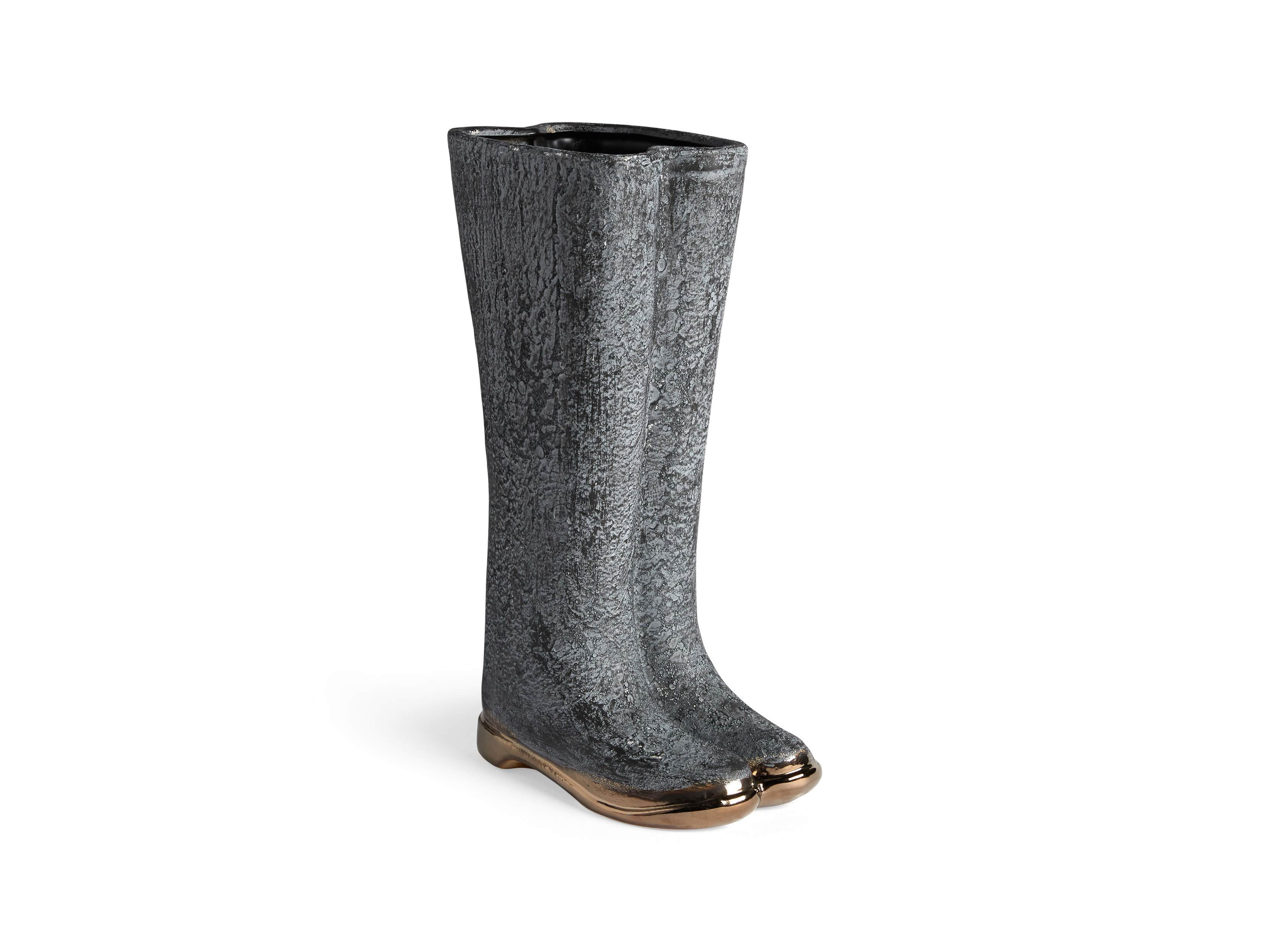 Grey Welly Vase