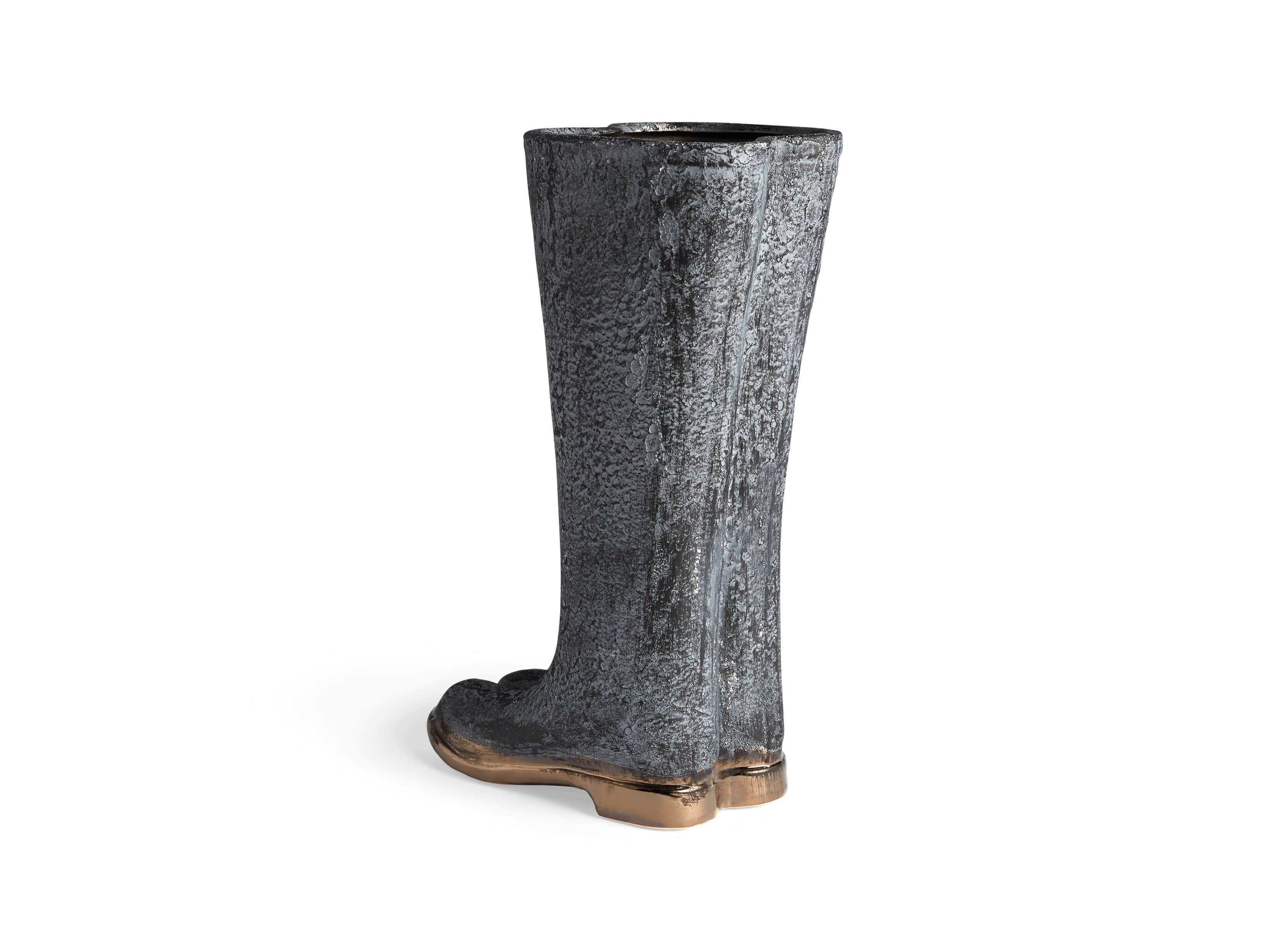 Grey Welly Vase