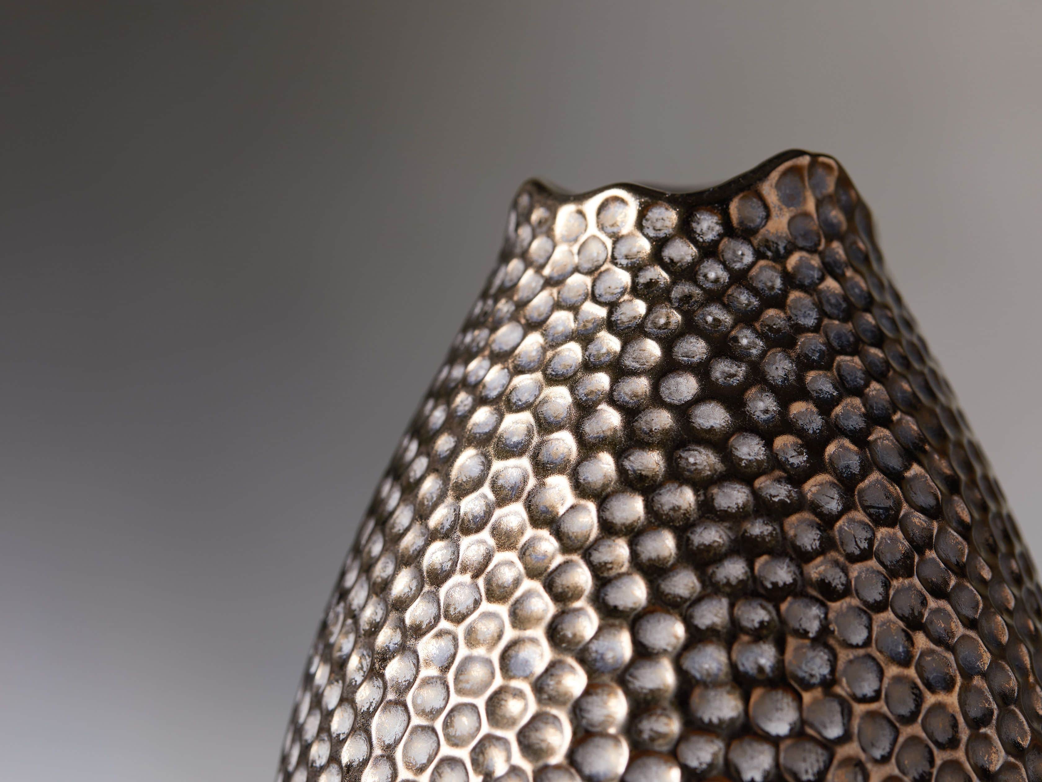 Small Eva Tall Vase in Gold, slide 2 of 4