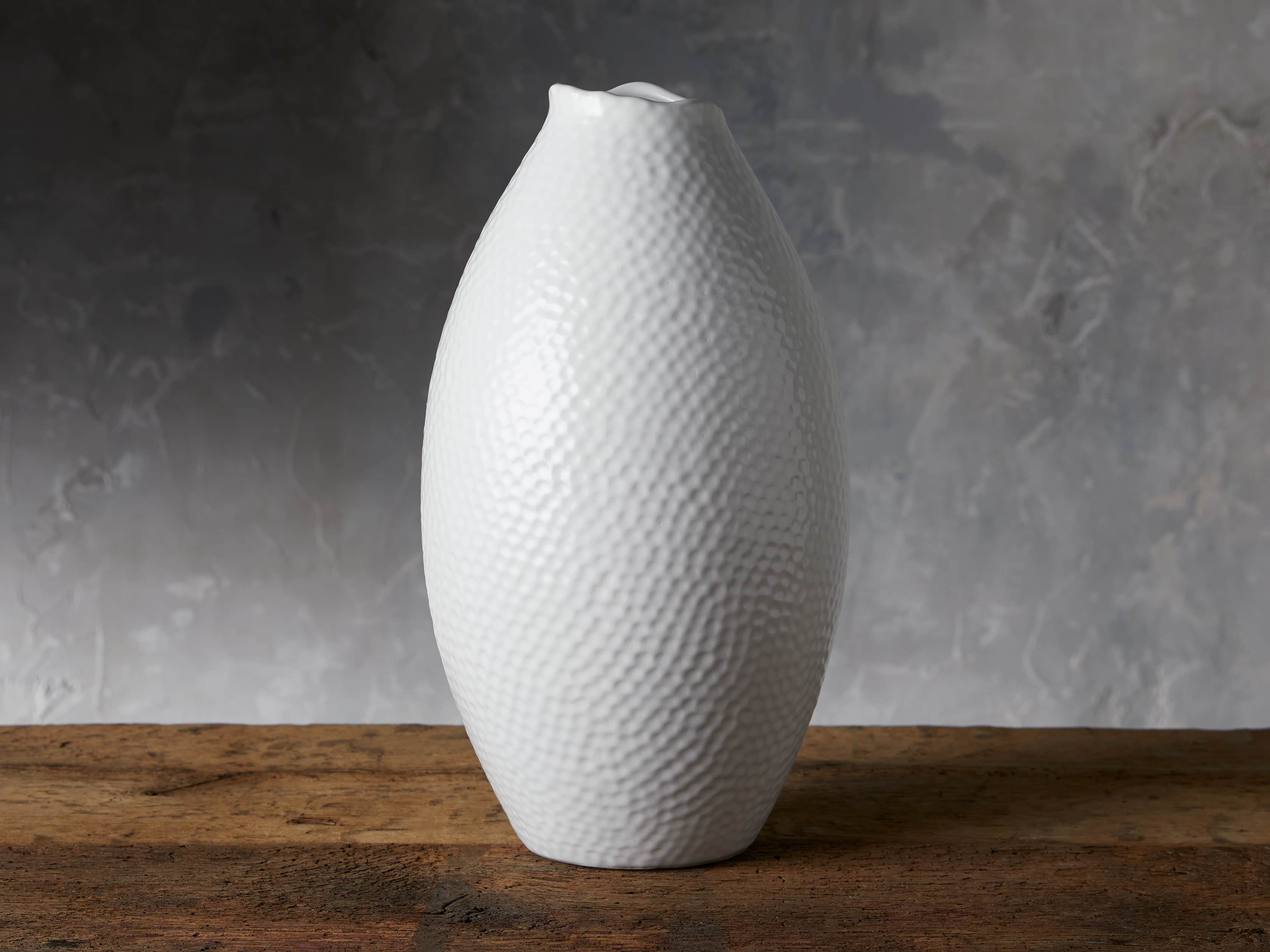 Eva Tall Vase in White, slide 1 of 6