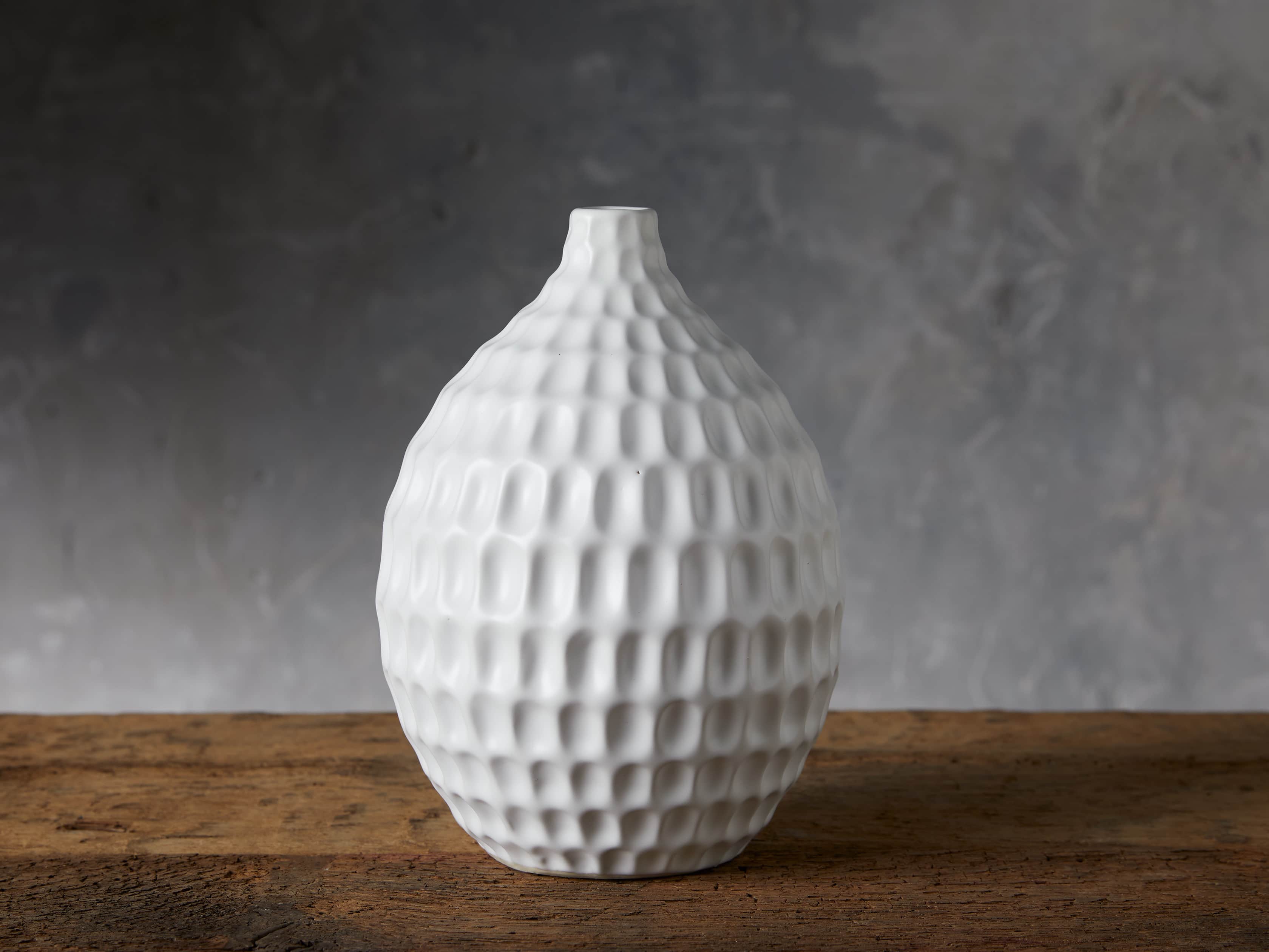 Eva Bud Vase in White