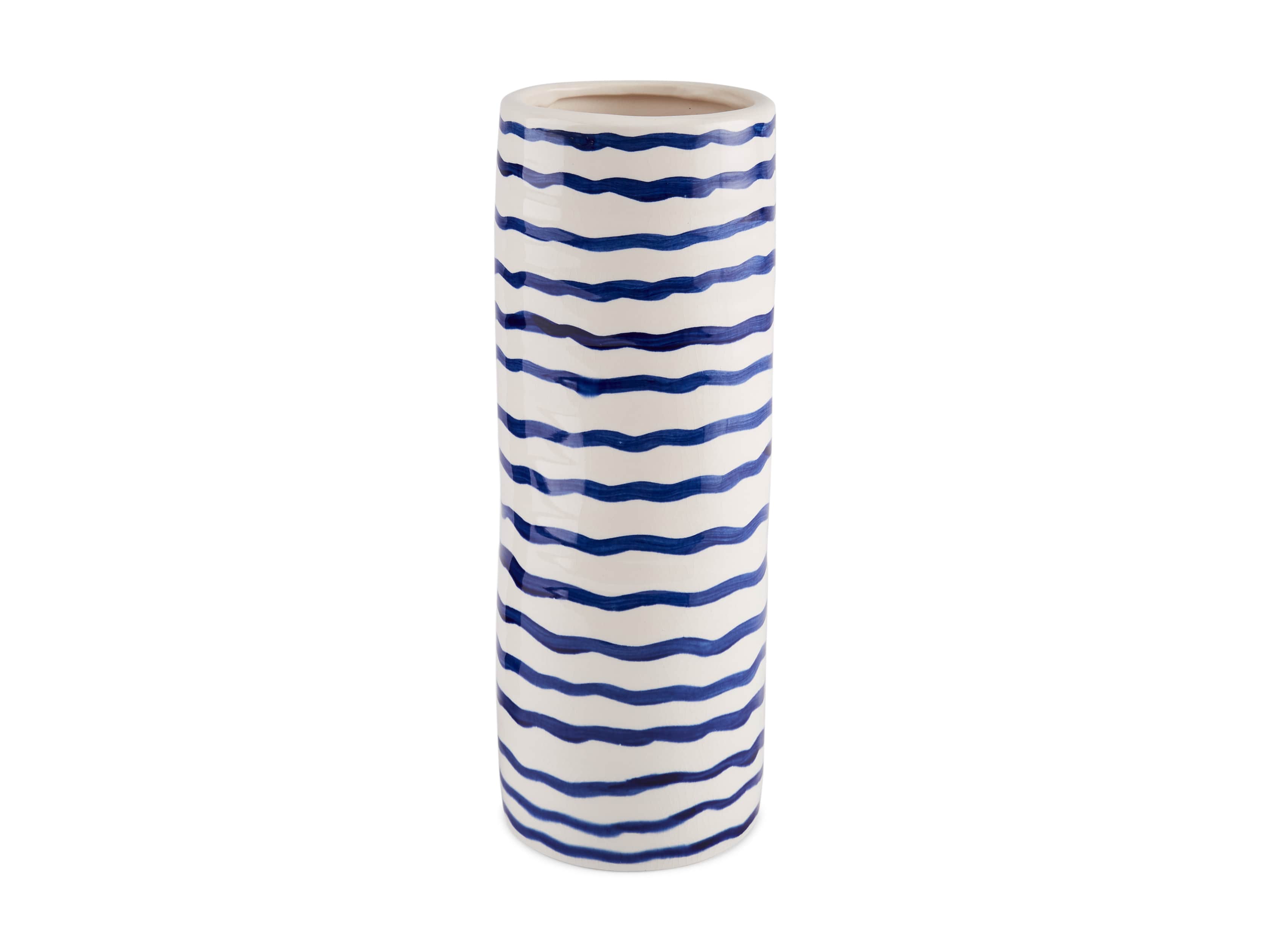 Blue and White Stripe Vase, slide 4 of 5