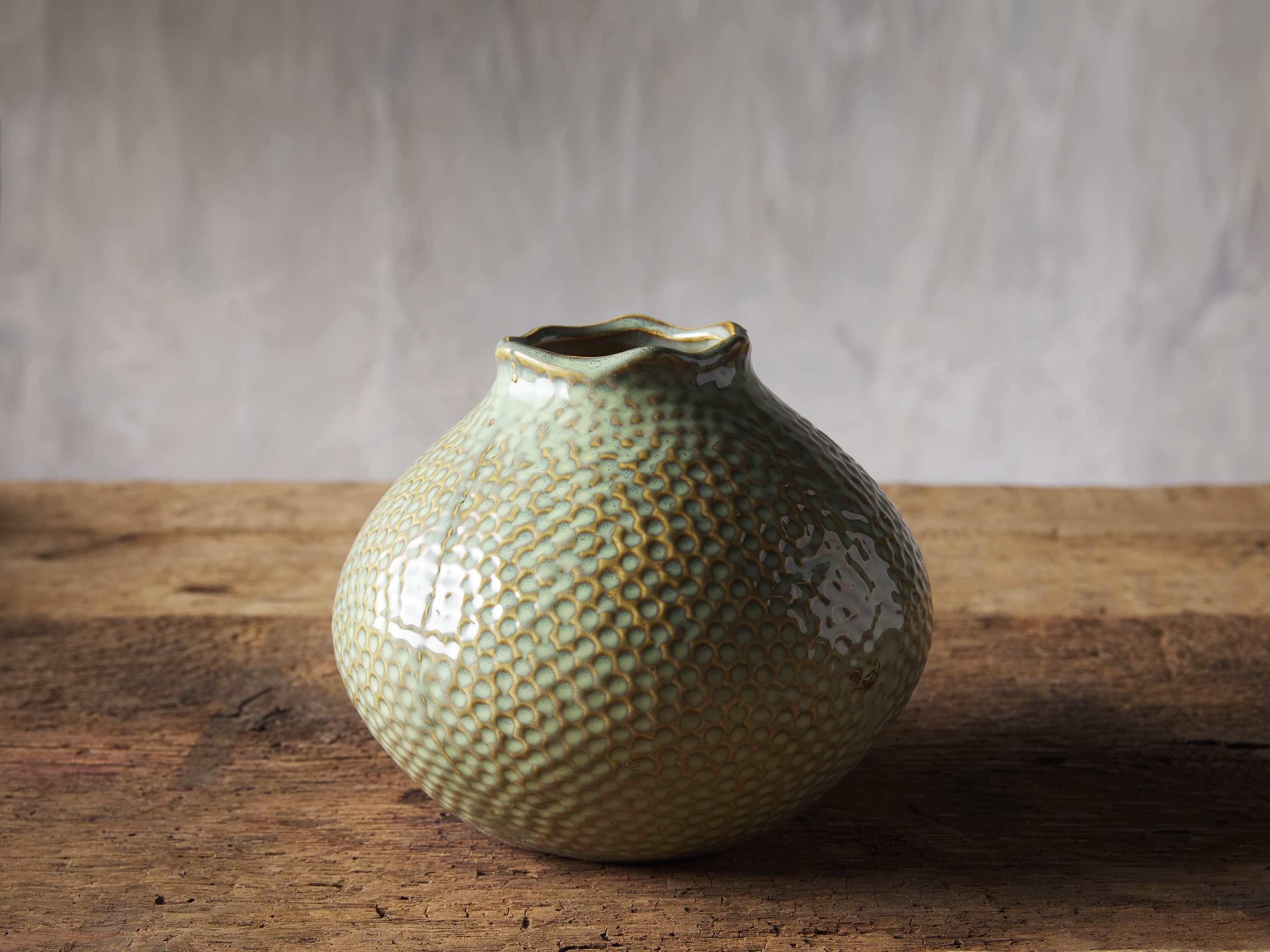 Eva Small Round Vase in Heather, slide 1 of 2