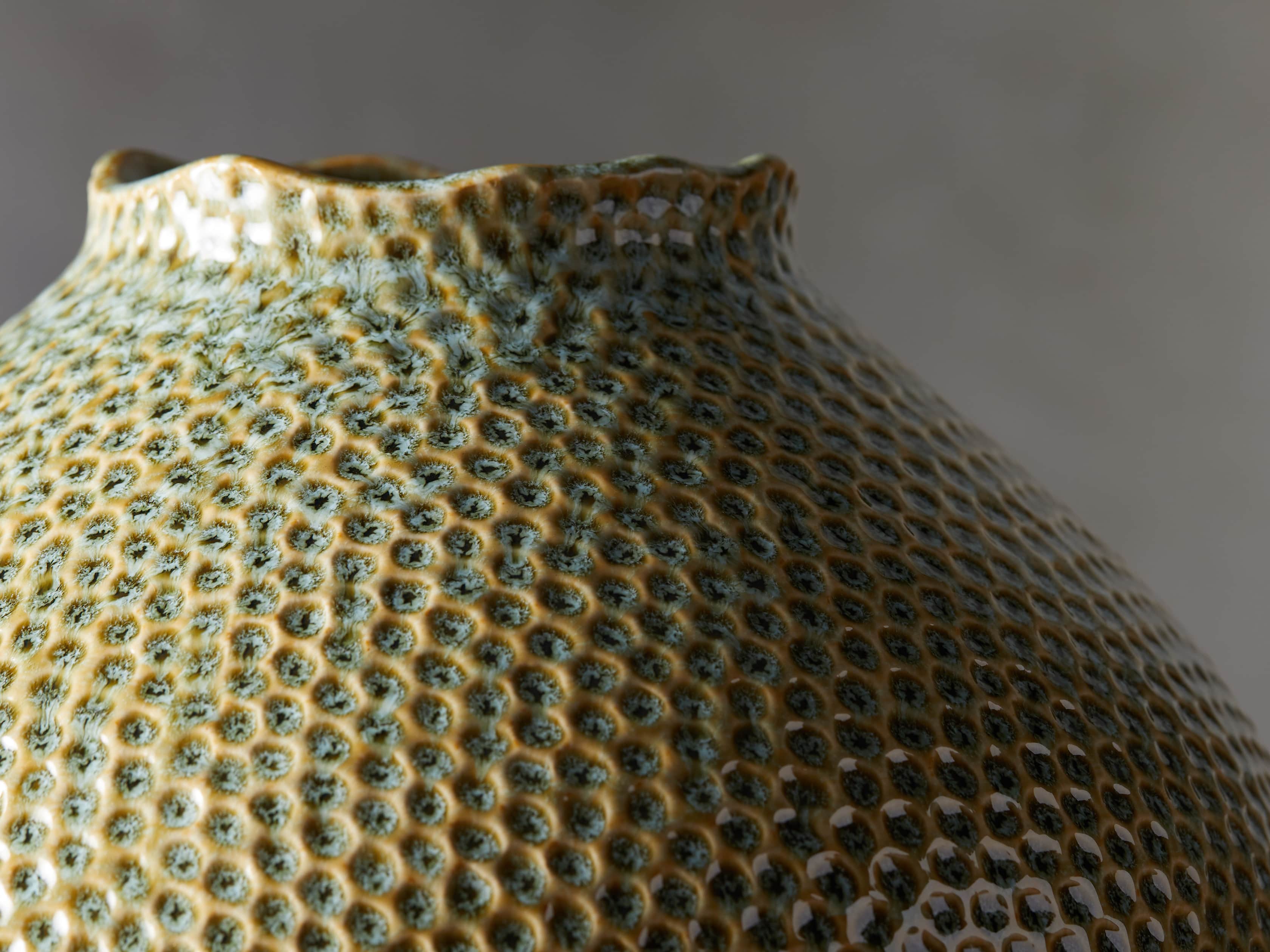 Eva Large Round Vase in Heather, slide 2 of 4