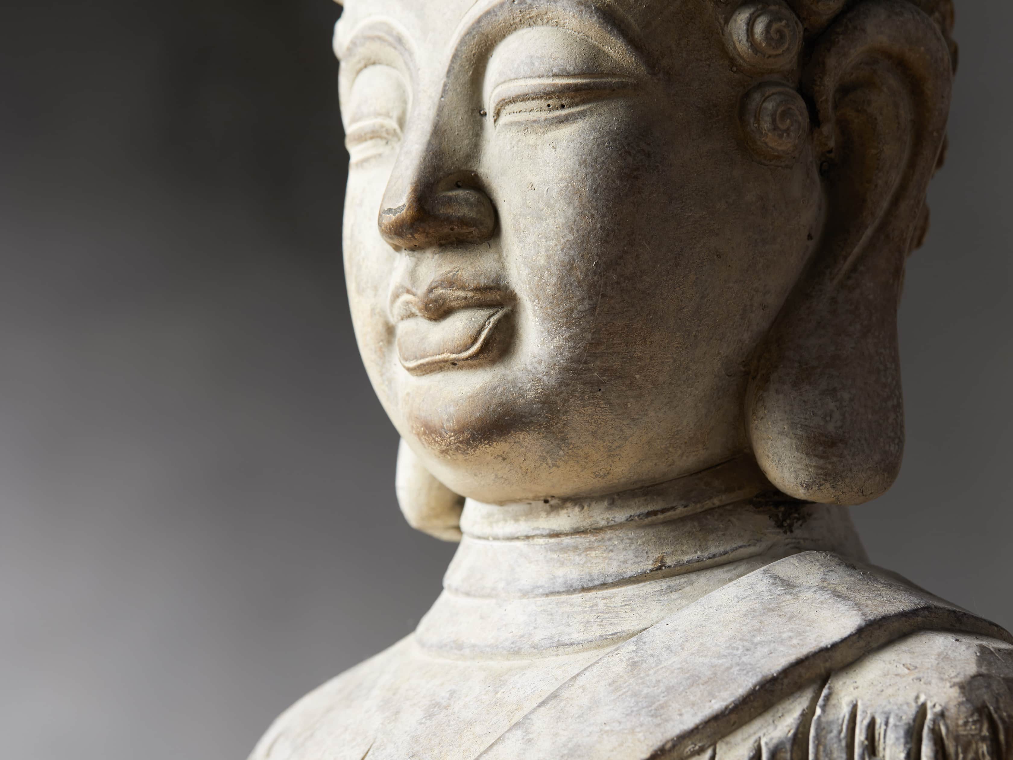 Cement Buddha Head, slide 2 of 5