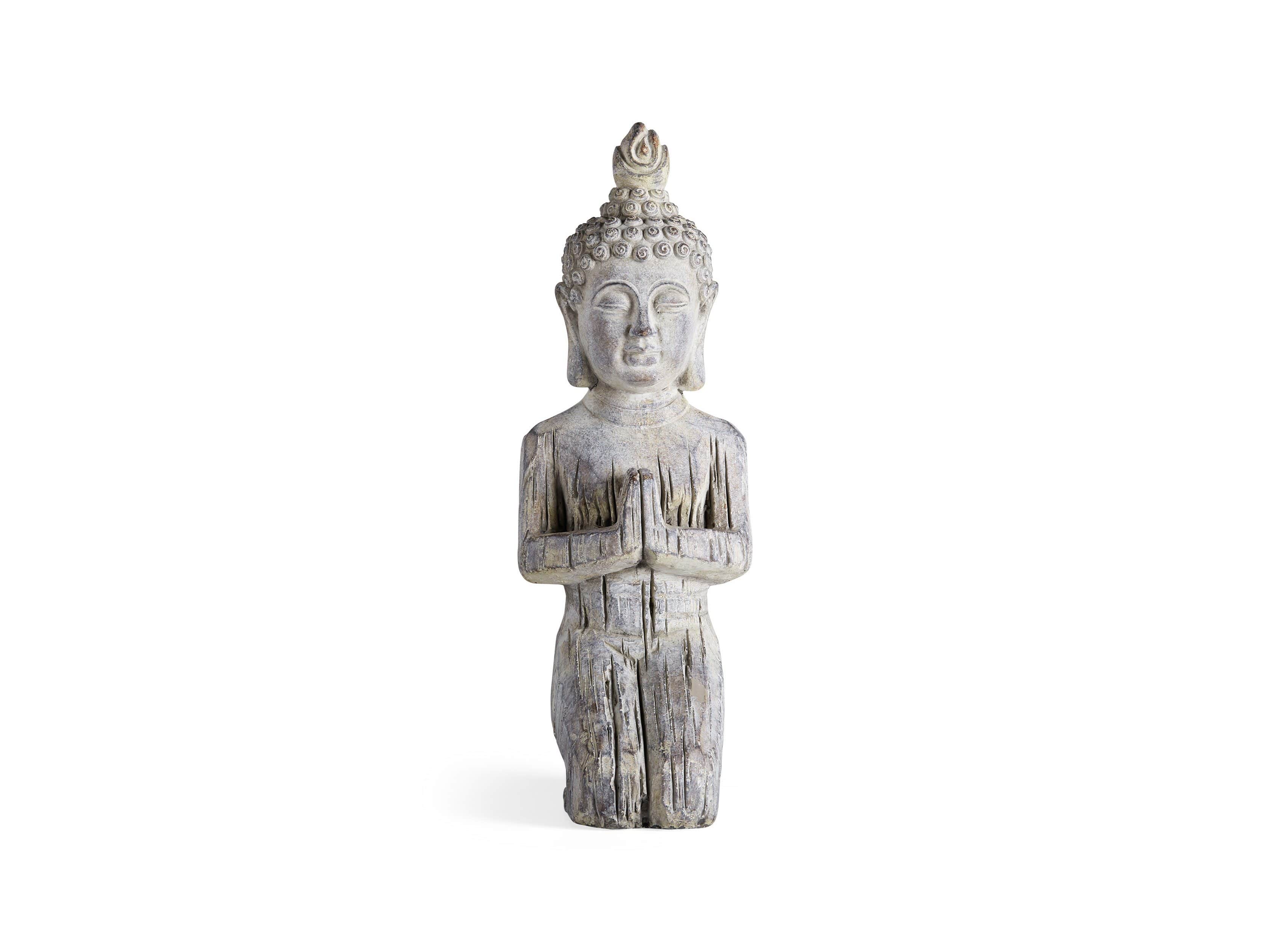 Kneeling Cement Buddha
