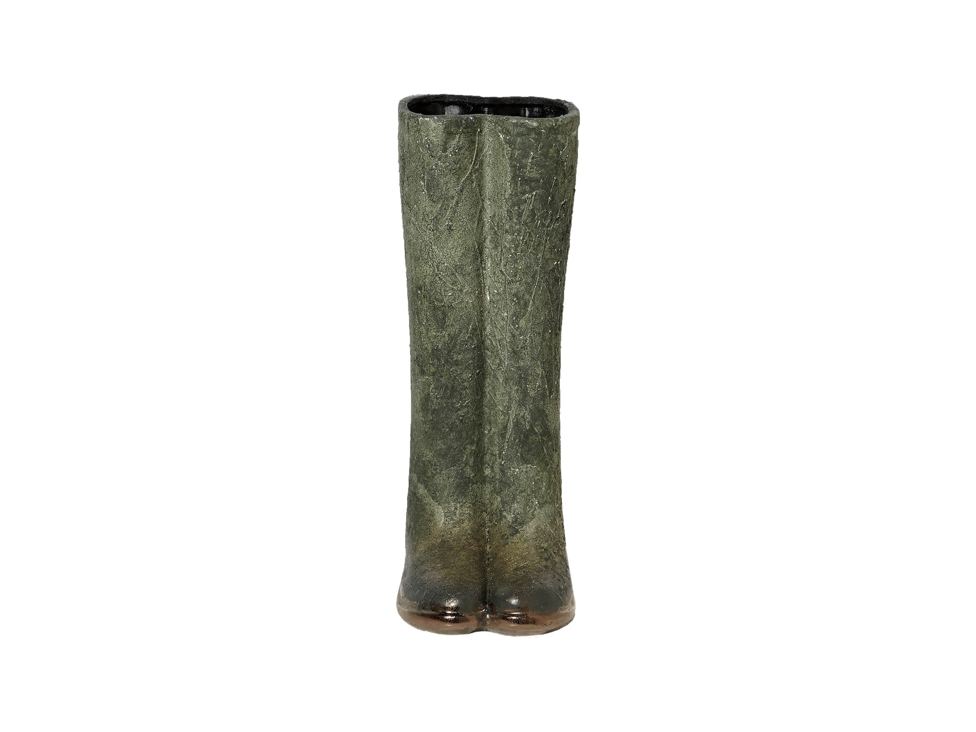Garden 19" Welly Vase in Patina Green