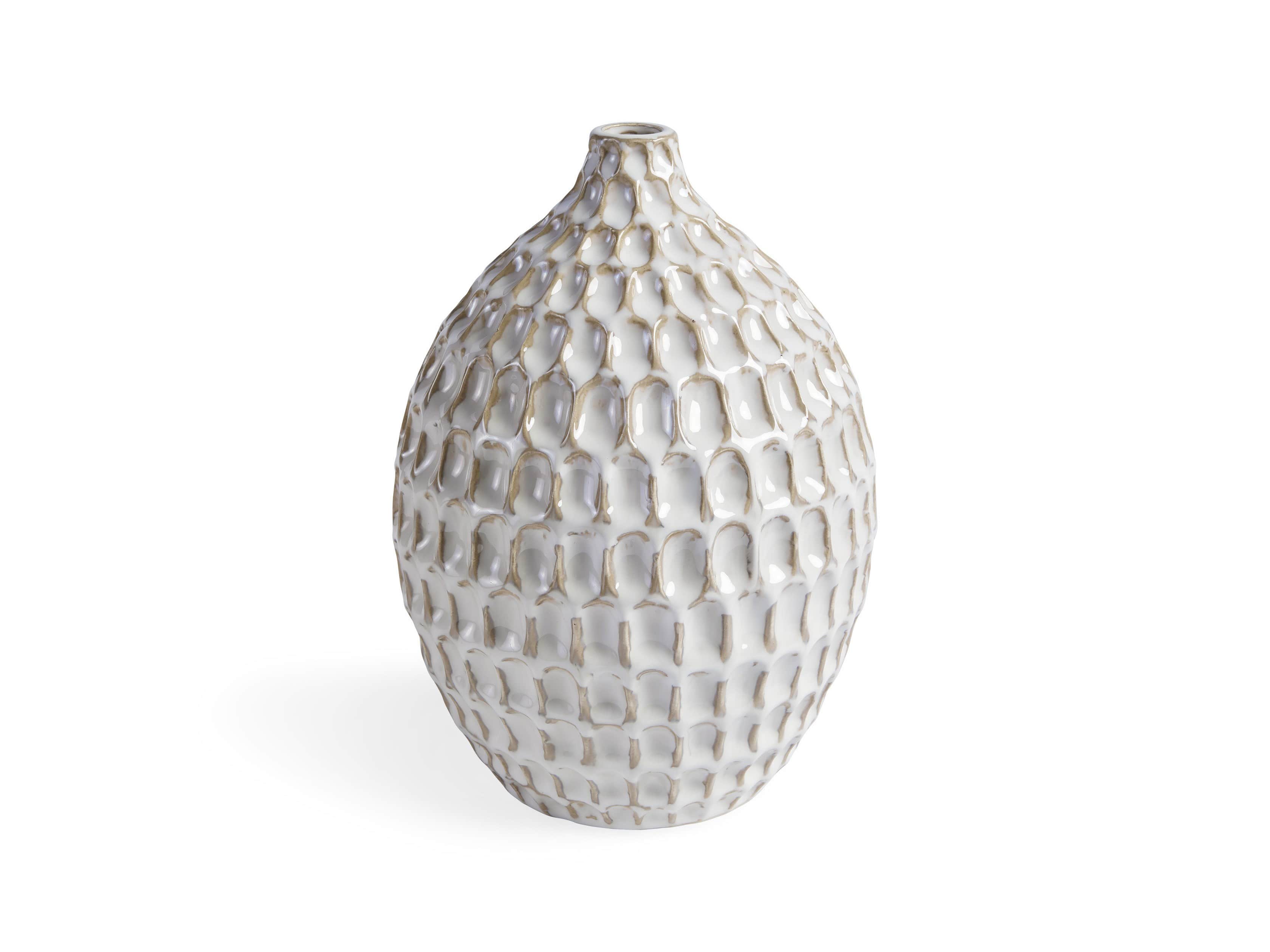 Eva Bud Vase in Cream, slide 3 of 8