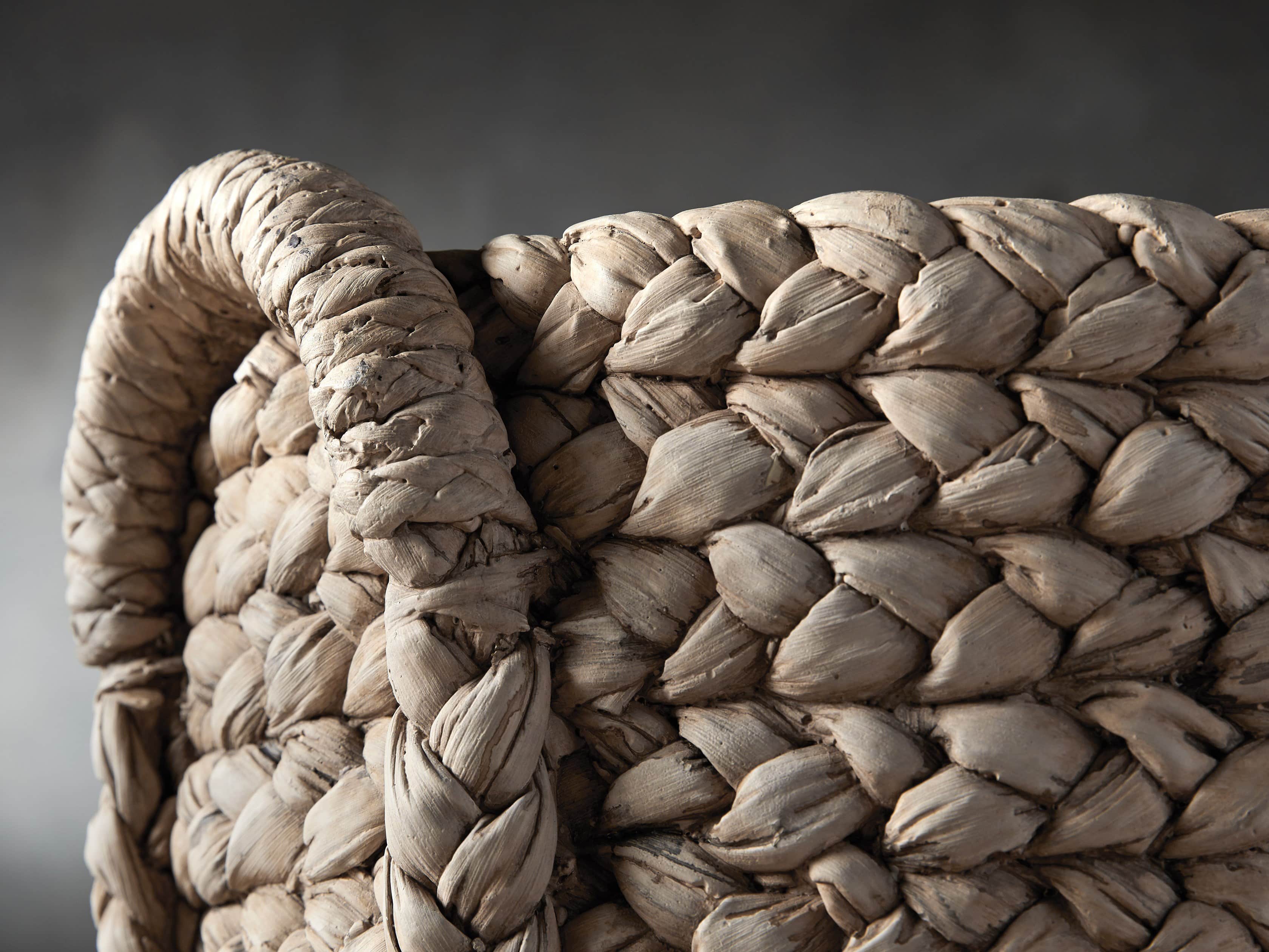 Medium Woven Long-Handle Planter, slide 2 of 5