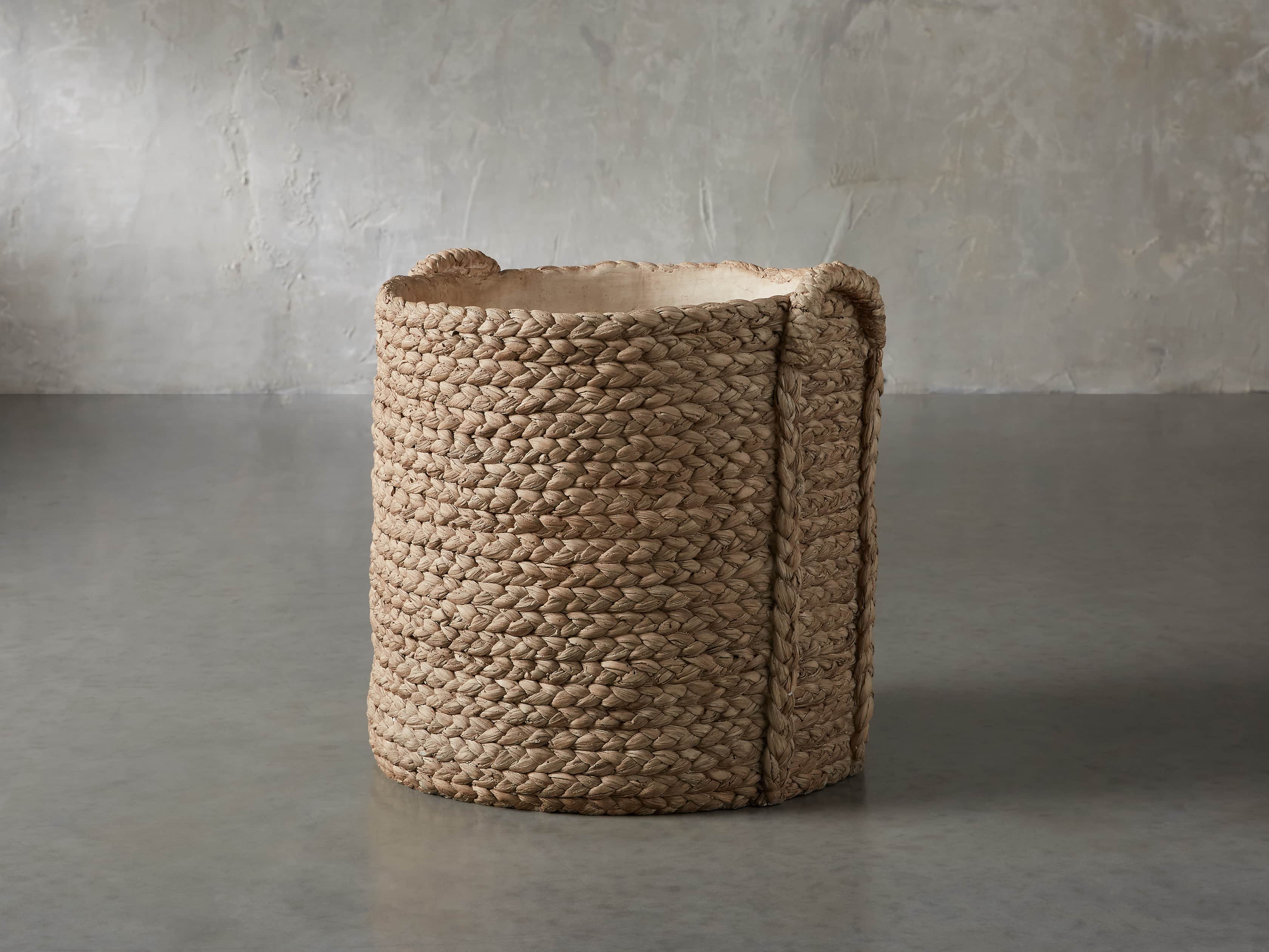 Large Woven Long Handle Planter, slide 1 of 6