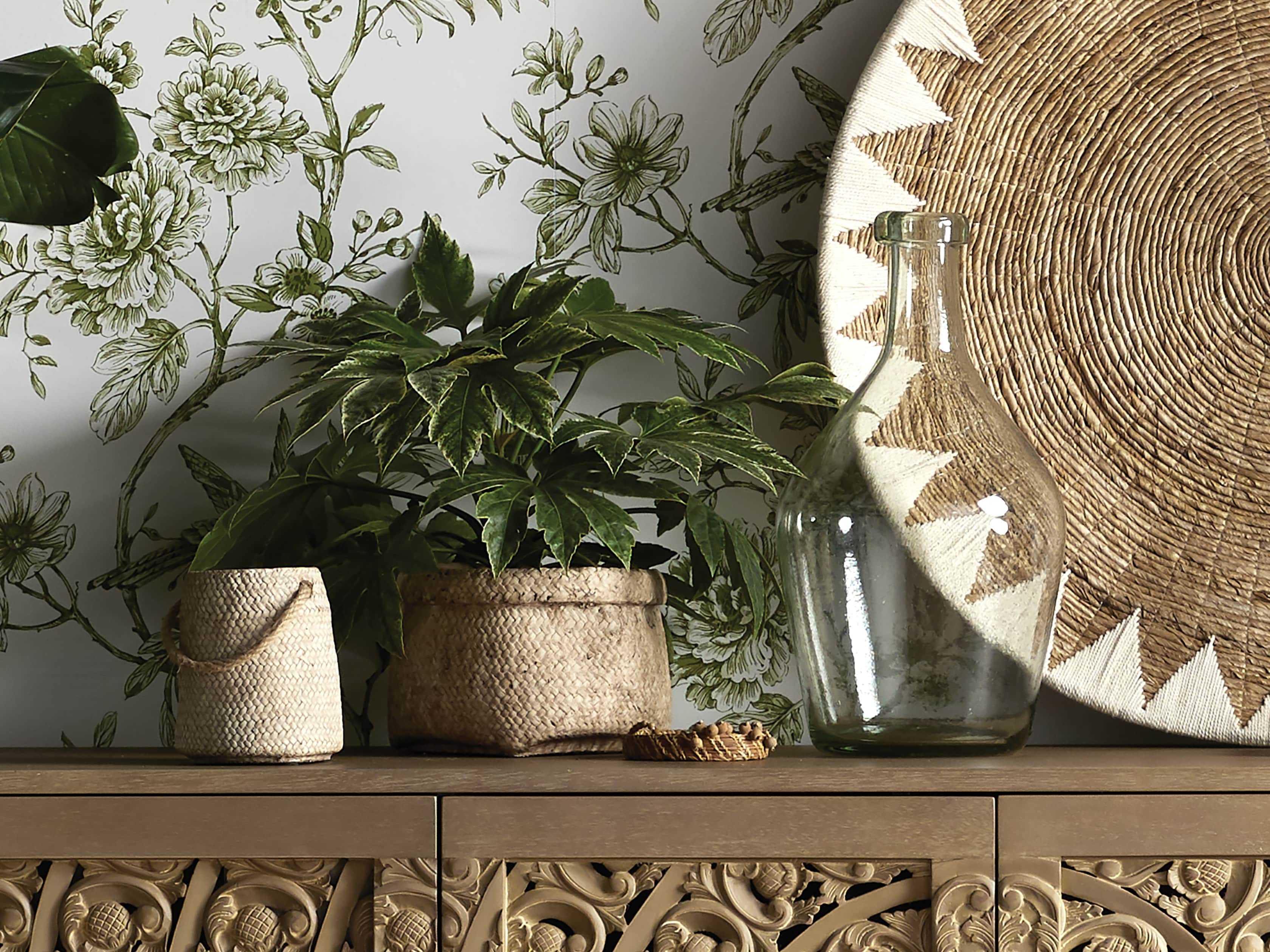 Woven Hanging Planter, slide 4 of 5