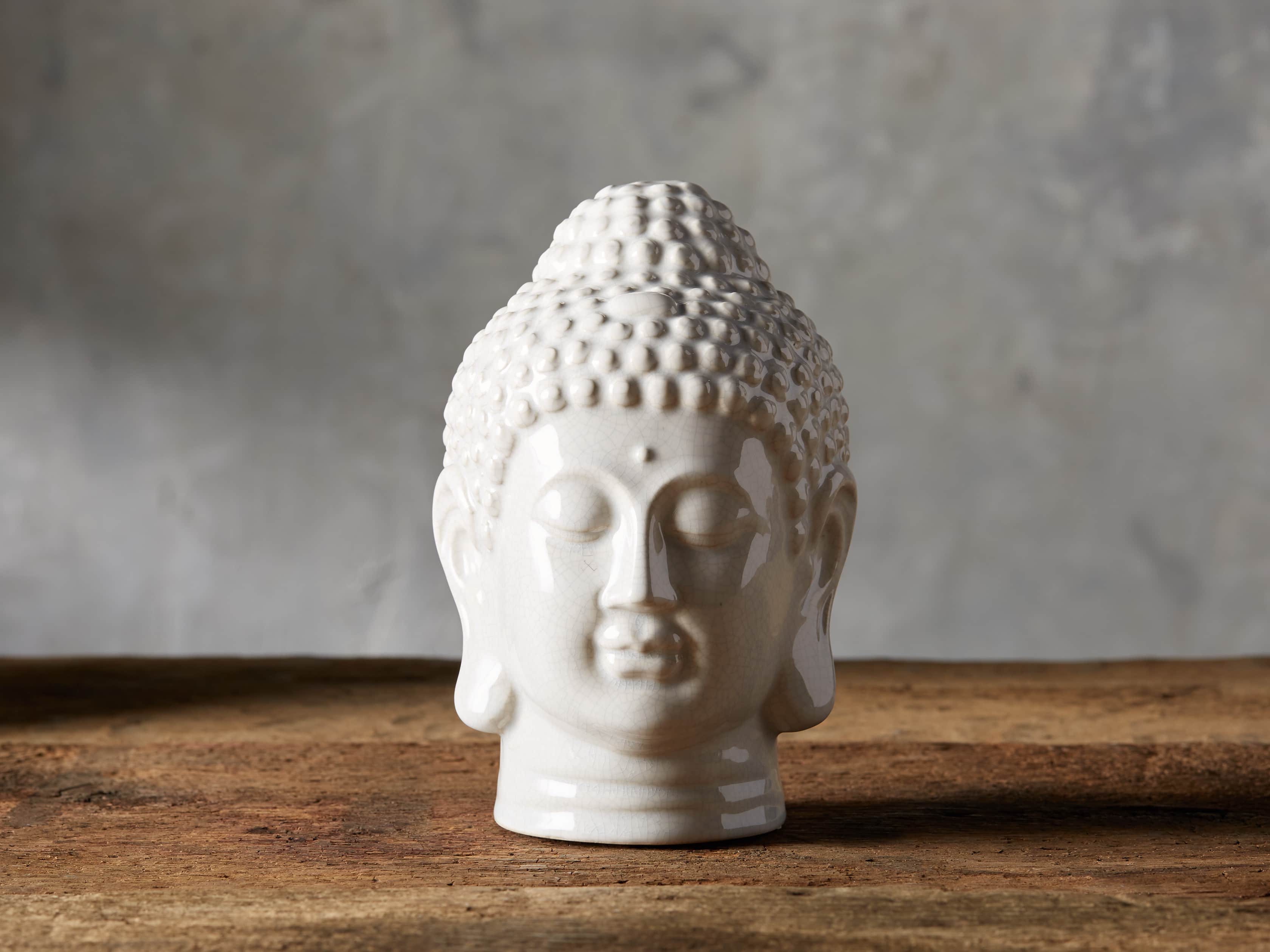 Crackle Buddha Head, slide 1 of 3
