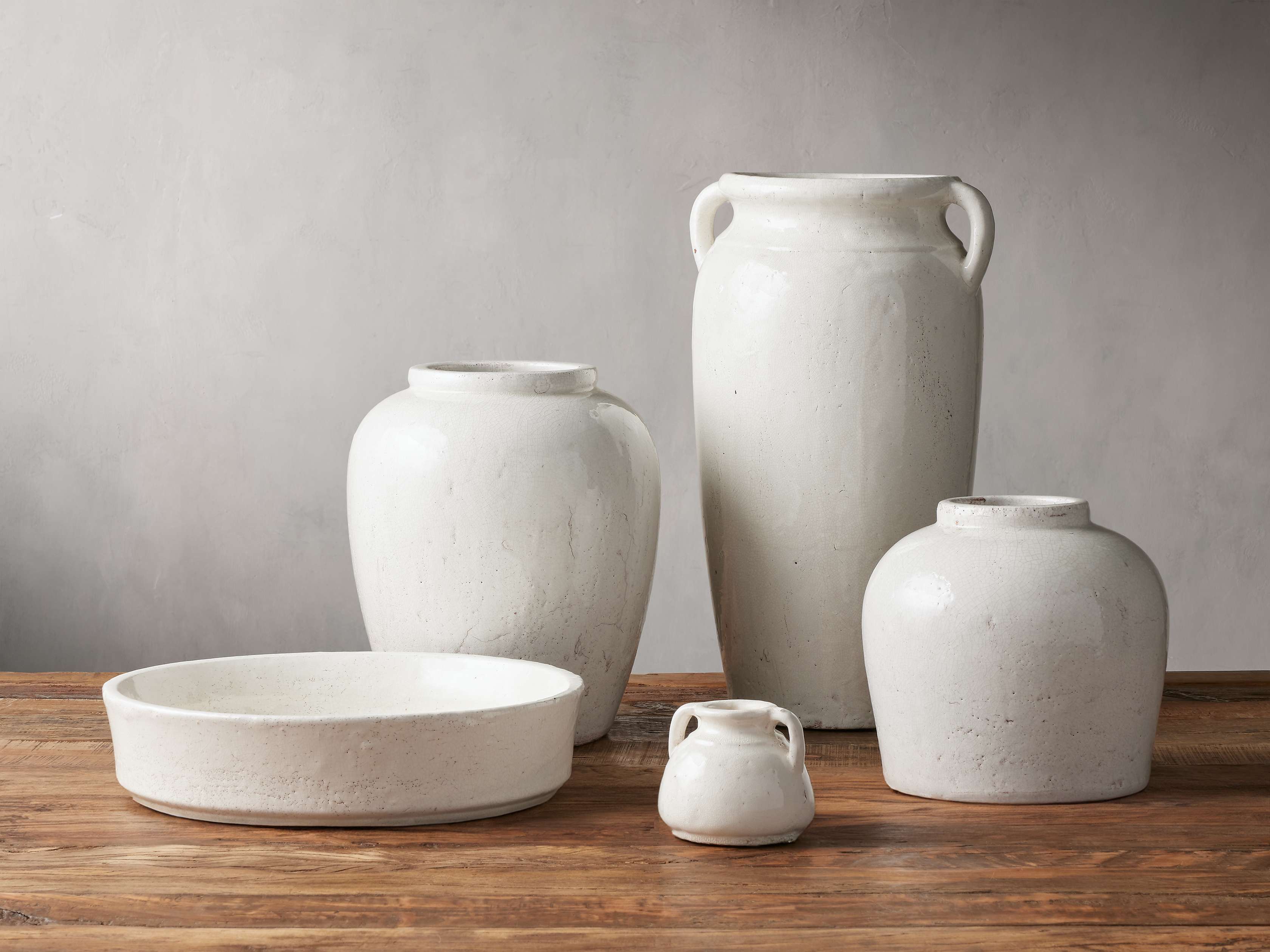 Santorini Extra Small Handle Vase in White