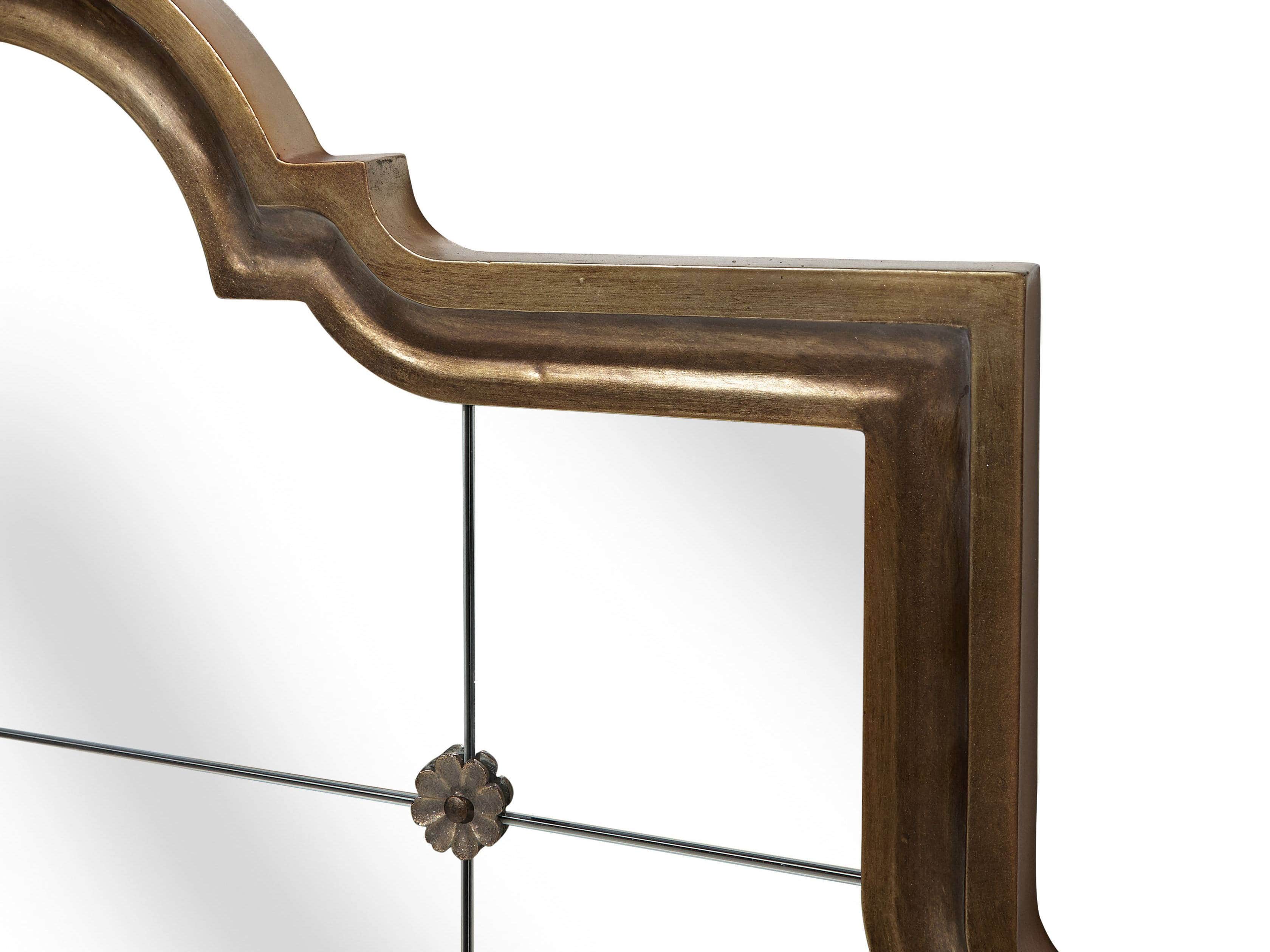 AISLING 55" X 55" QUATREFOIL MIRROR IN ANTIQUE GOLD