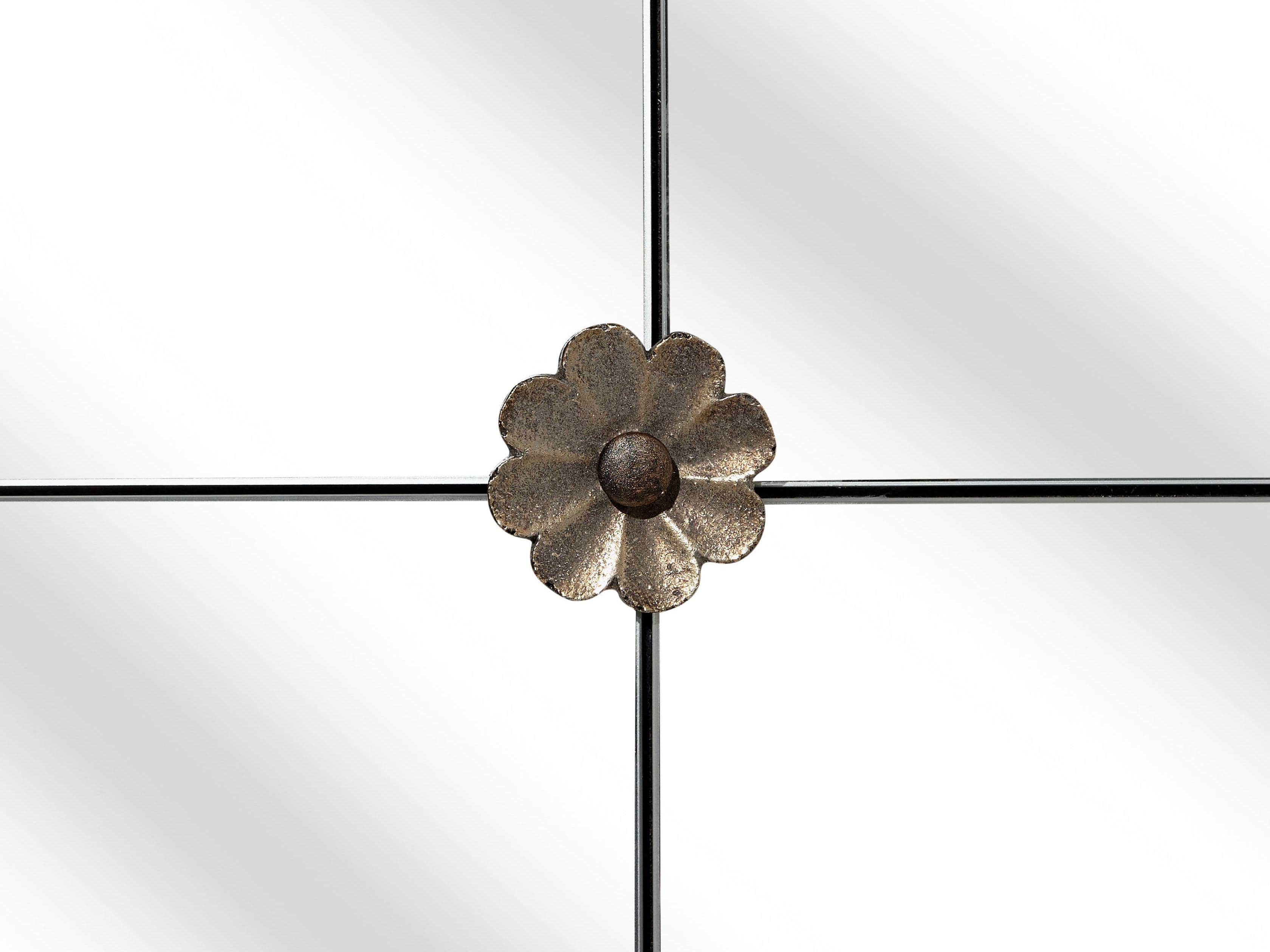 AISLING 55" X 55" QUATREFOIL MIRROR IN ANTIQUE GOLD